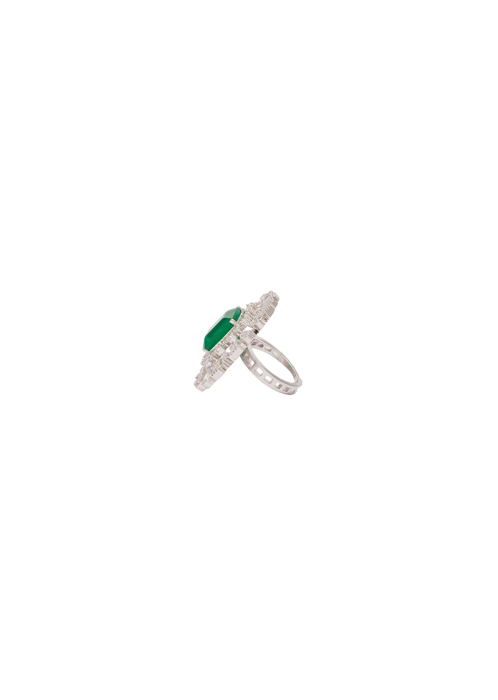 Emerald Green Cocktail Ring - Image 3