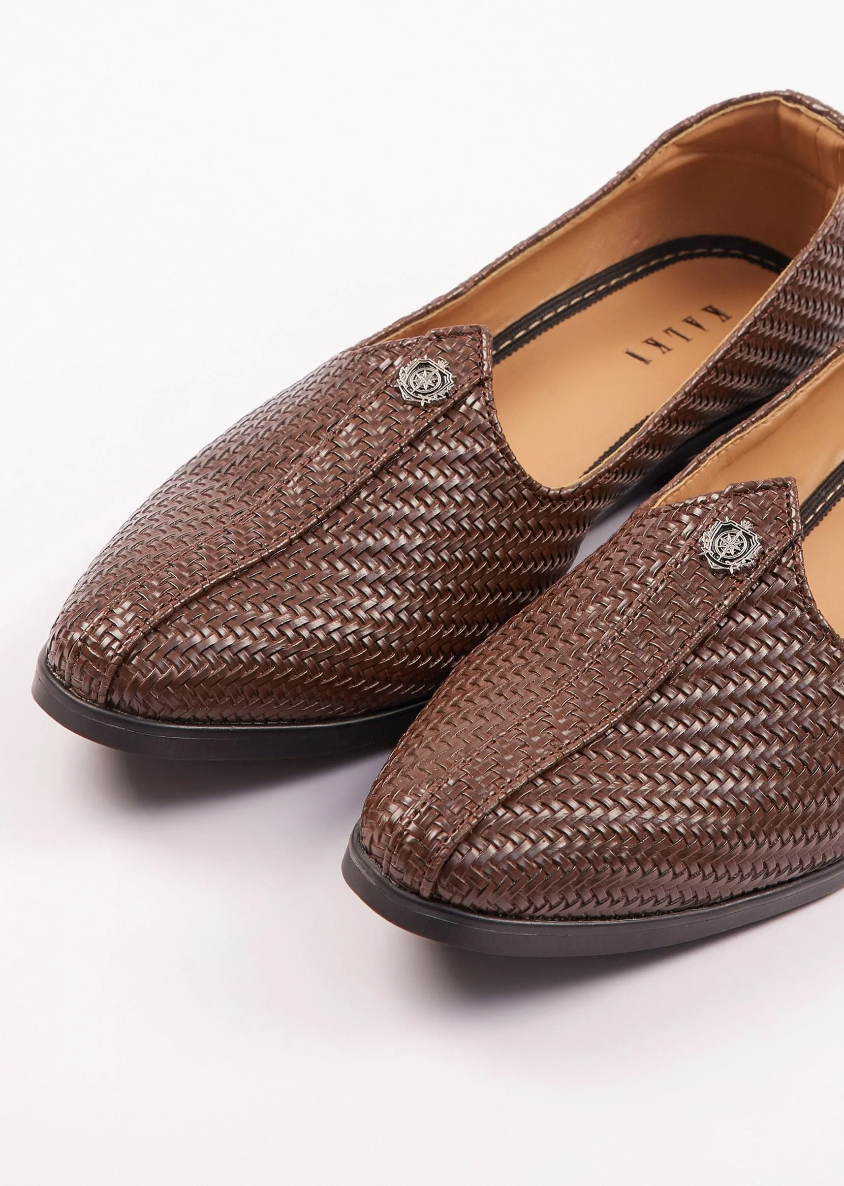 Ethnic Juttis For Men In Dark Brown - Image 3