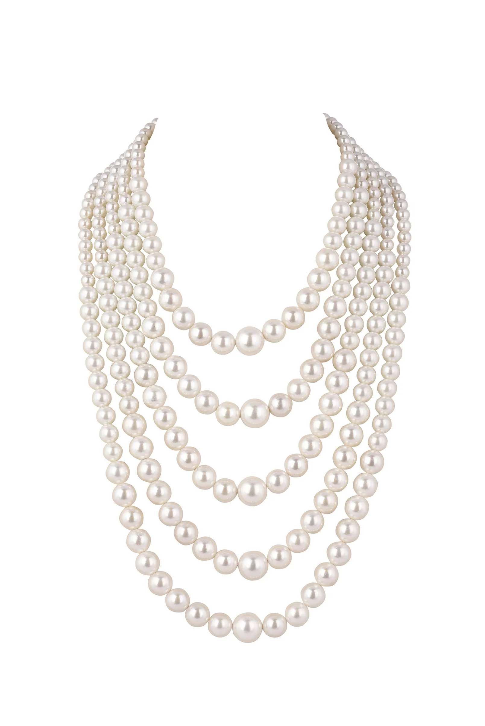 Five Layered Mother Of Pearls Mala - Image 3