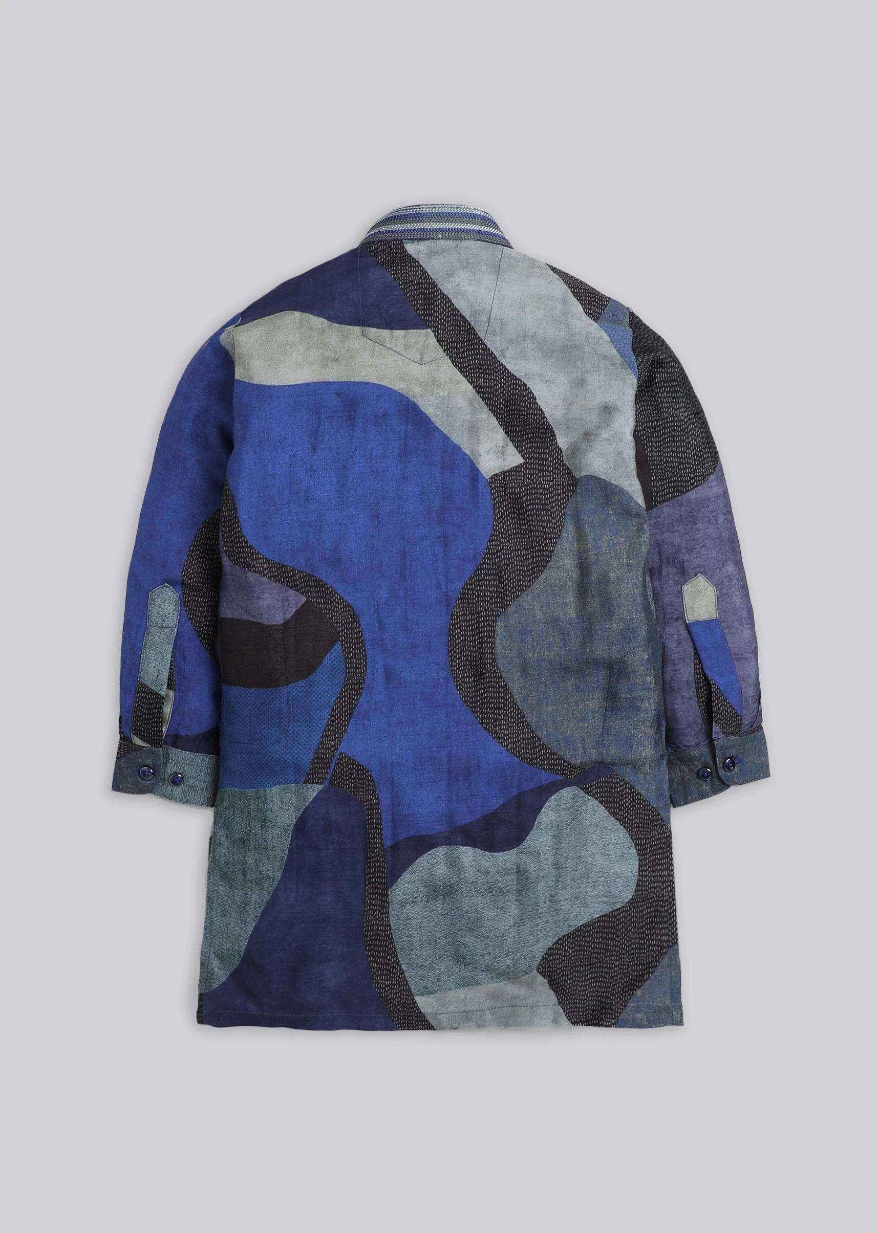 Geometric Colour Blocked Kurta Set - Image 3