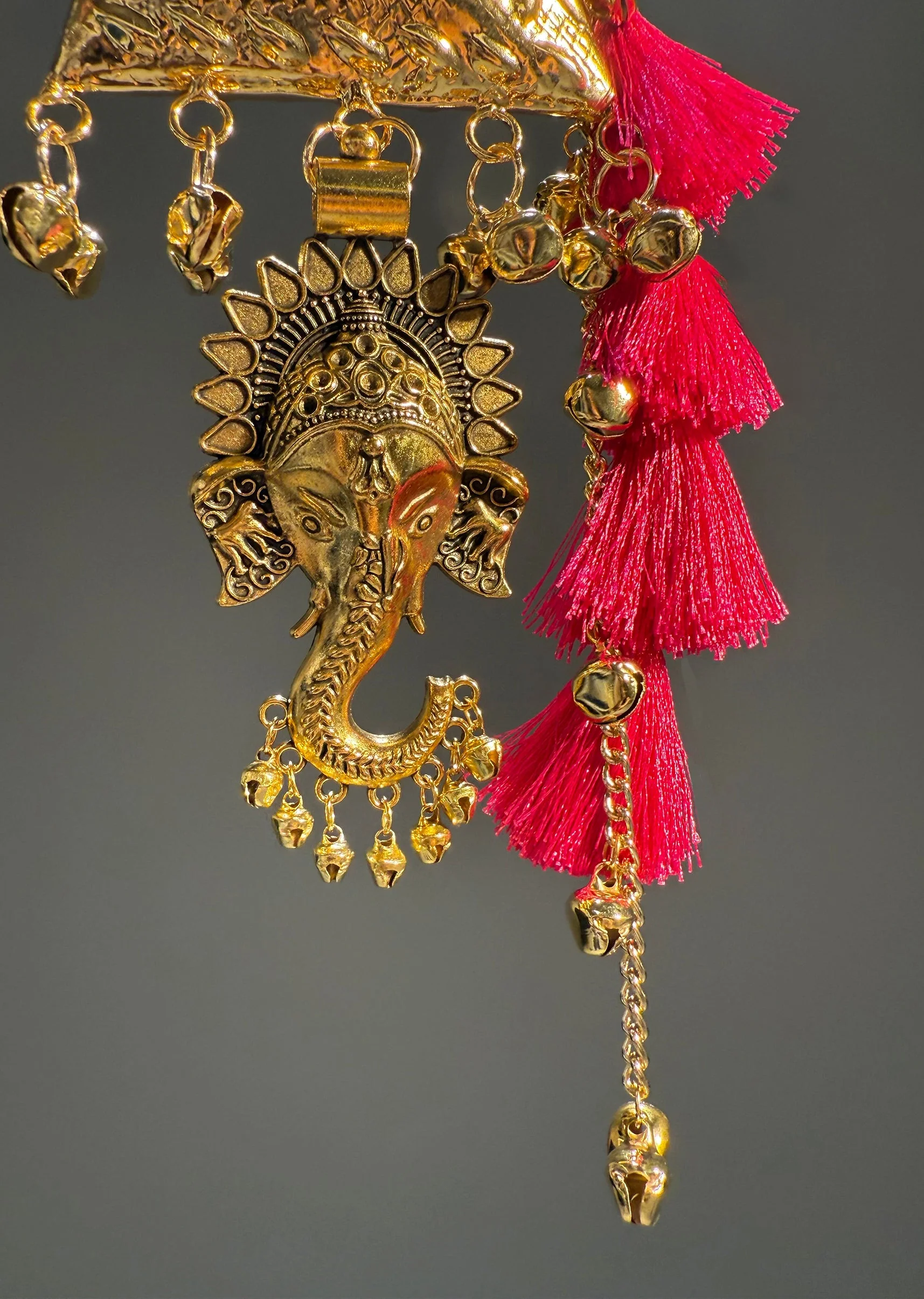 Gold Ganesha Charm Potli Bag - Image 2