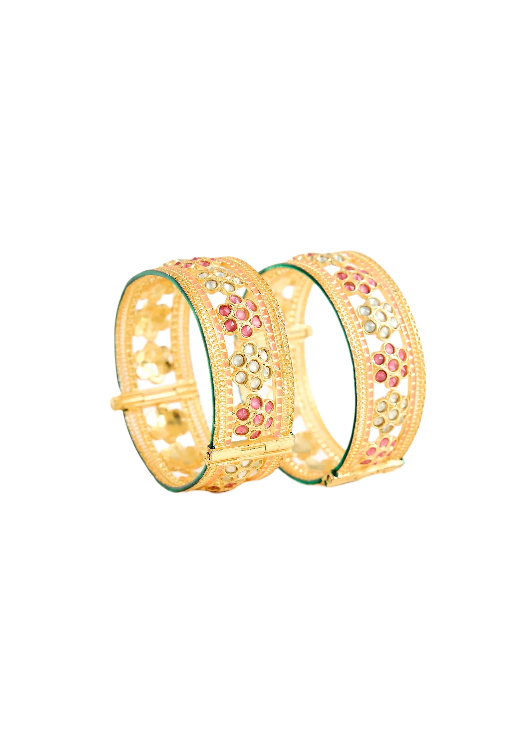 Gold Meenakari Bangle - Image 2