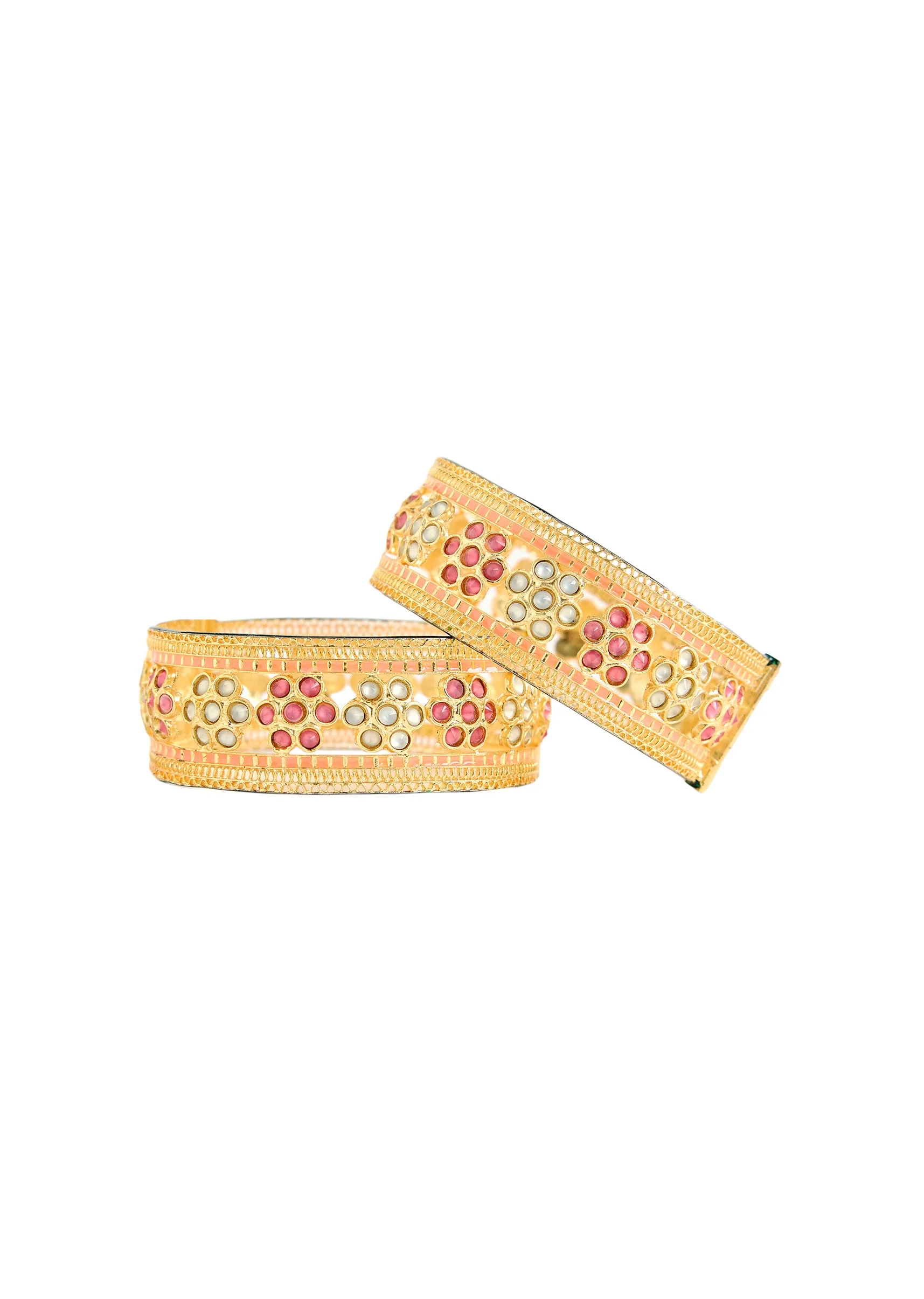 Gold Meenakari Bangle - Image 3