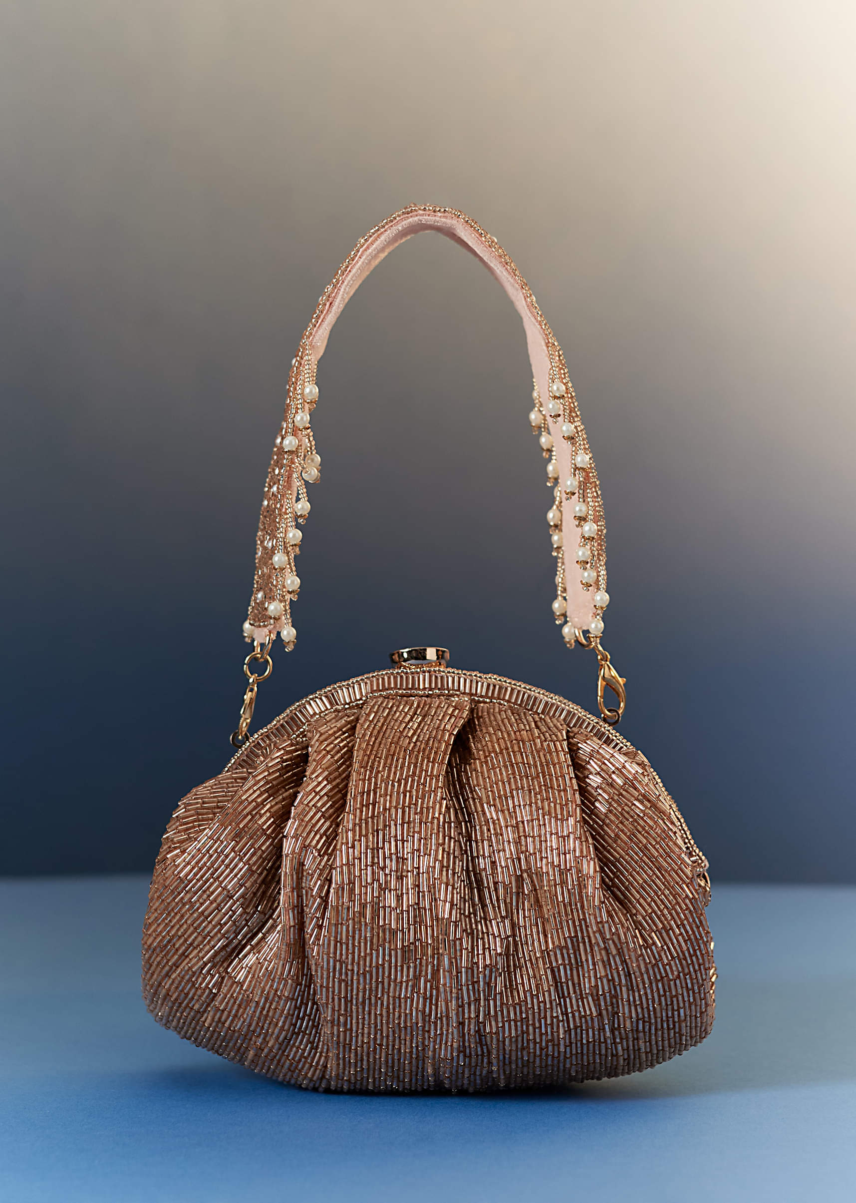 Gold Potli With Sequin Embellishments