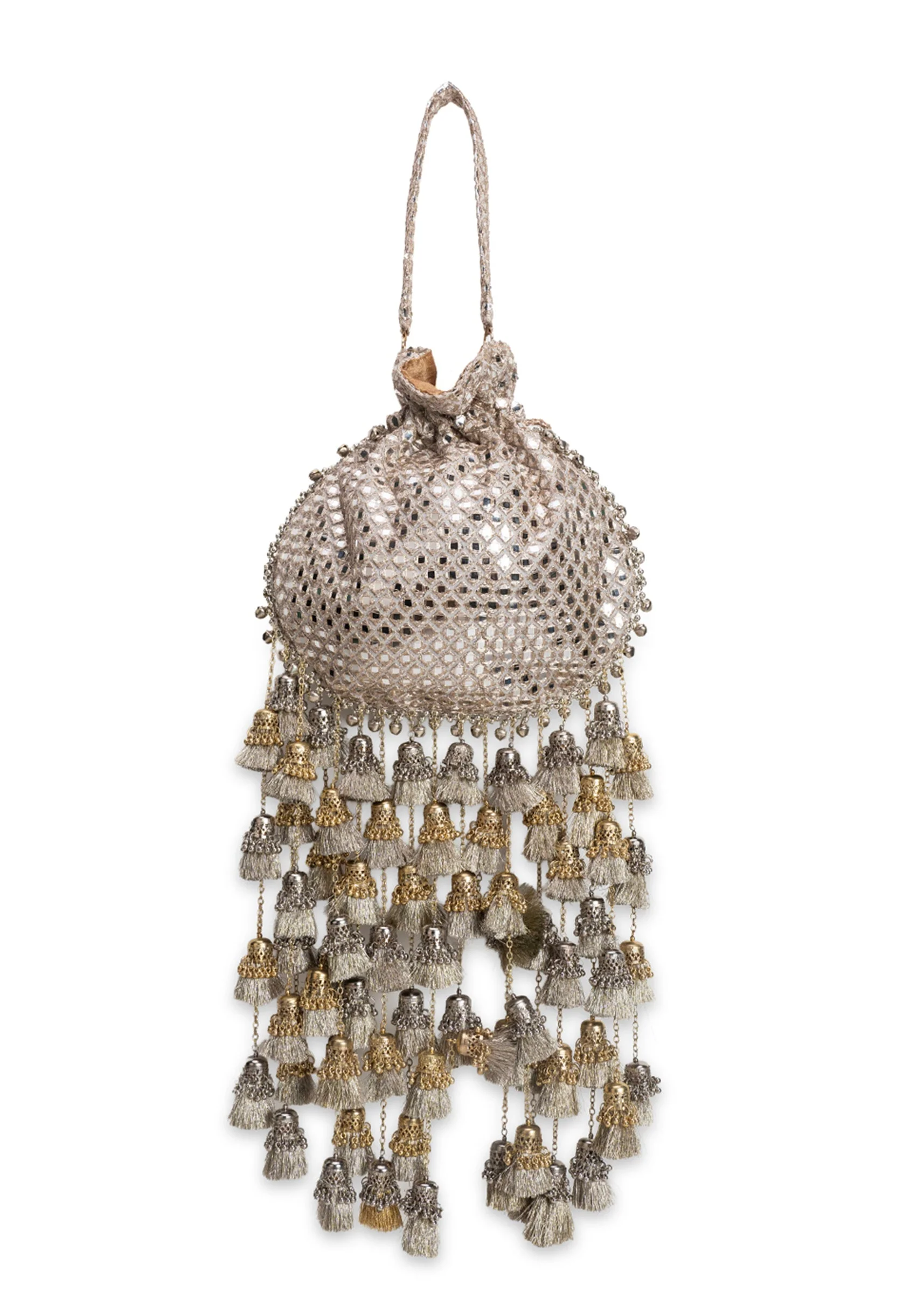 Gold Silk Potli Bag - Image 2