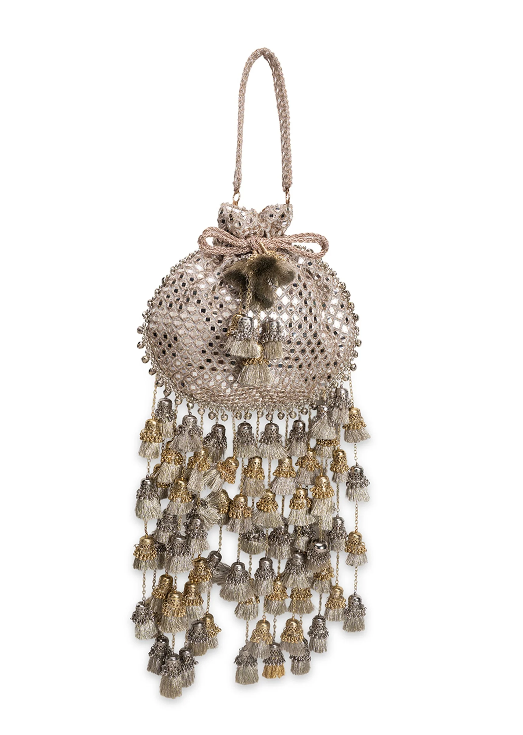Gold Silk Potli Bag - Image 4