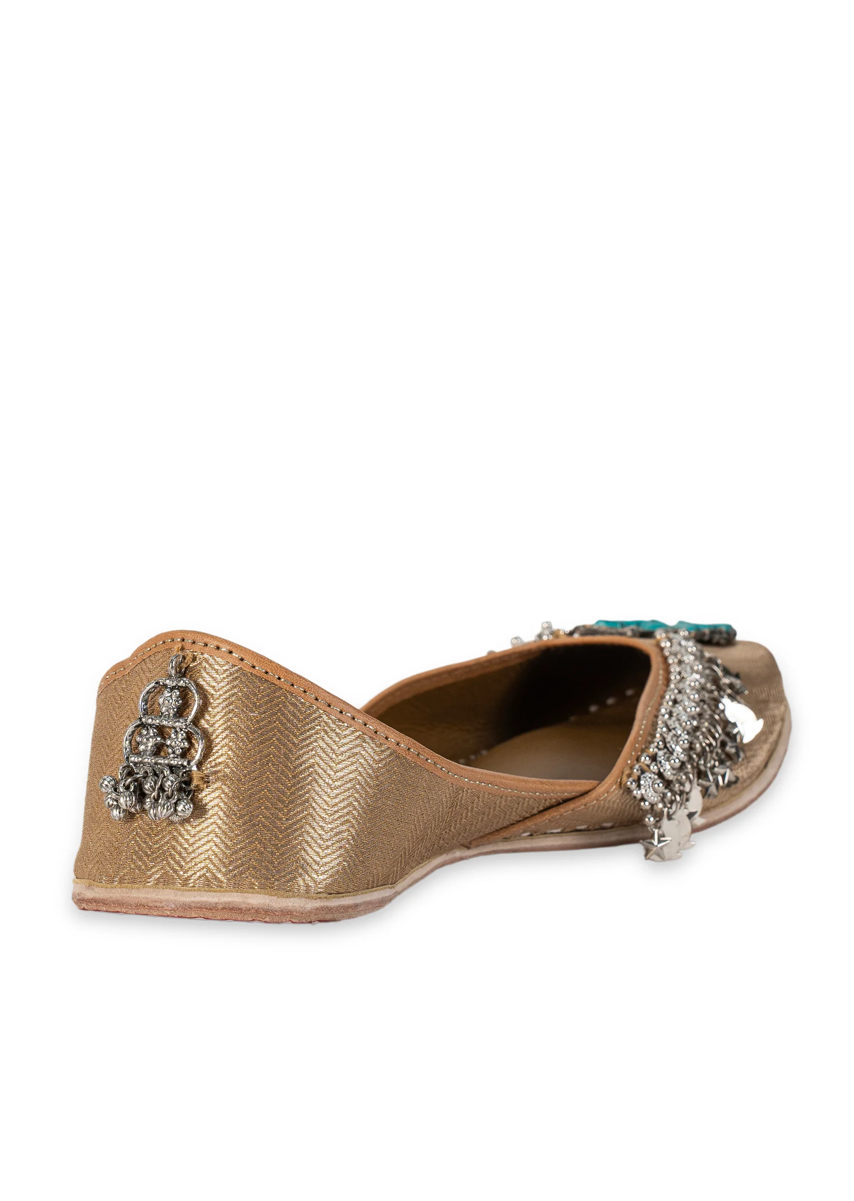Gold & Turquoise Jutti - Image 6