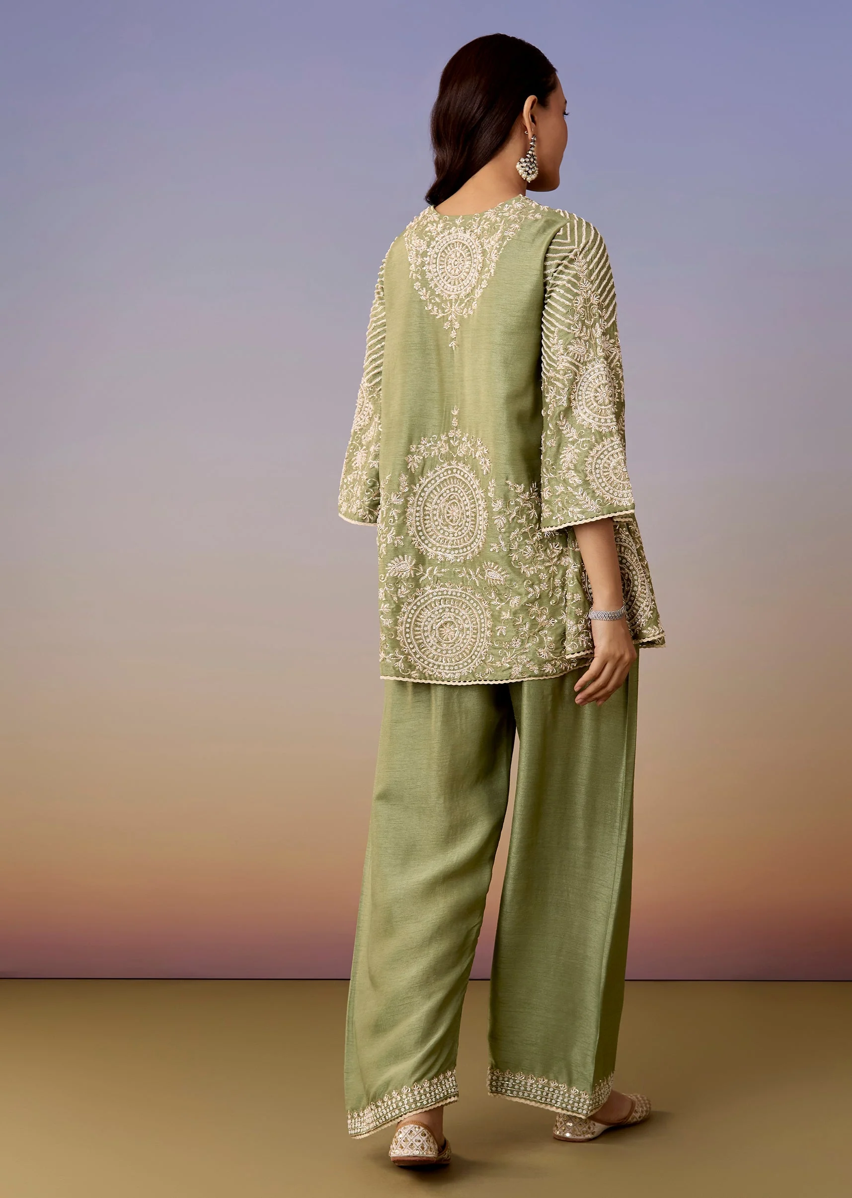Green A Line Top And Pant Coord - Image 5