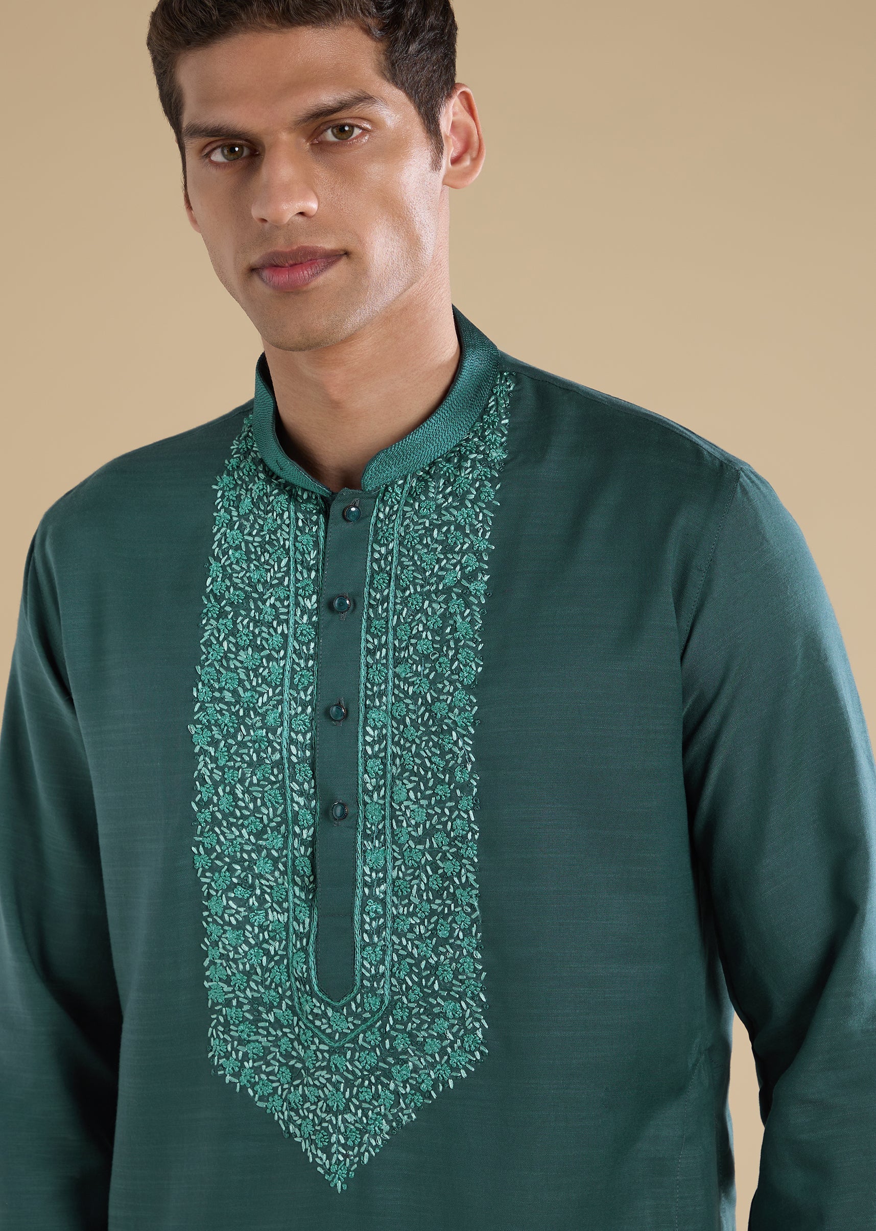 Green Casual Kurta Set - Image 2