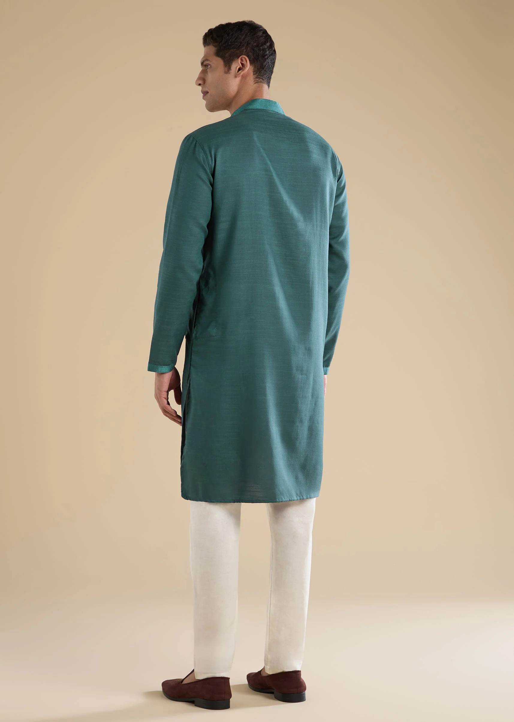 Green Casual Kurta Set - Image 5