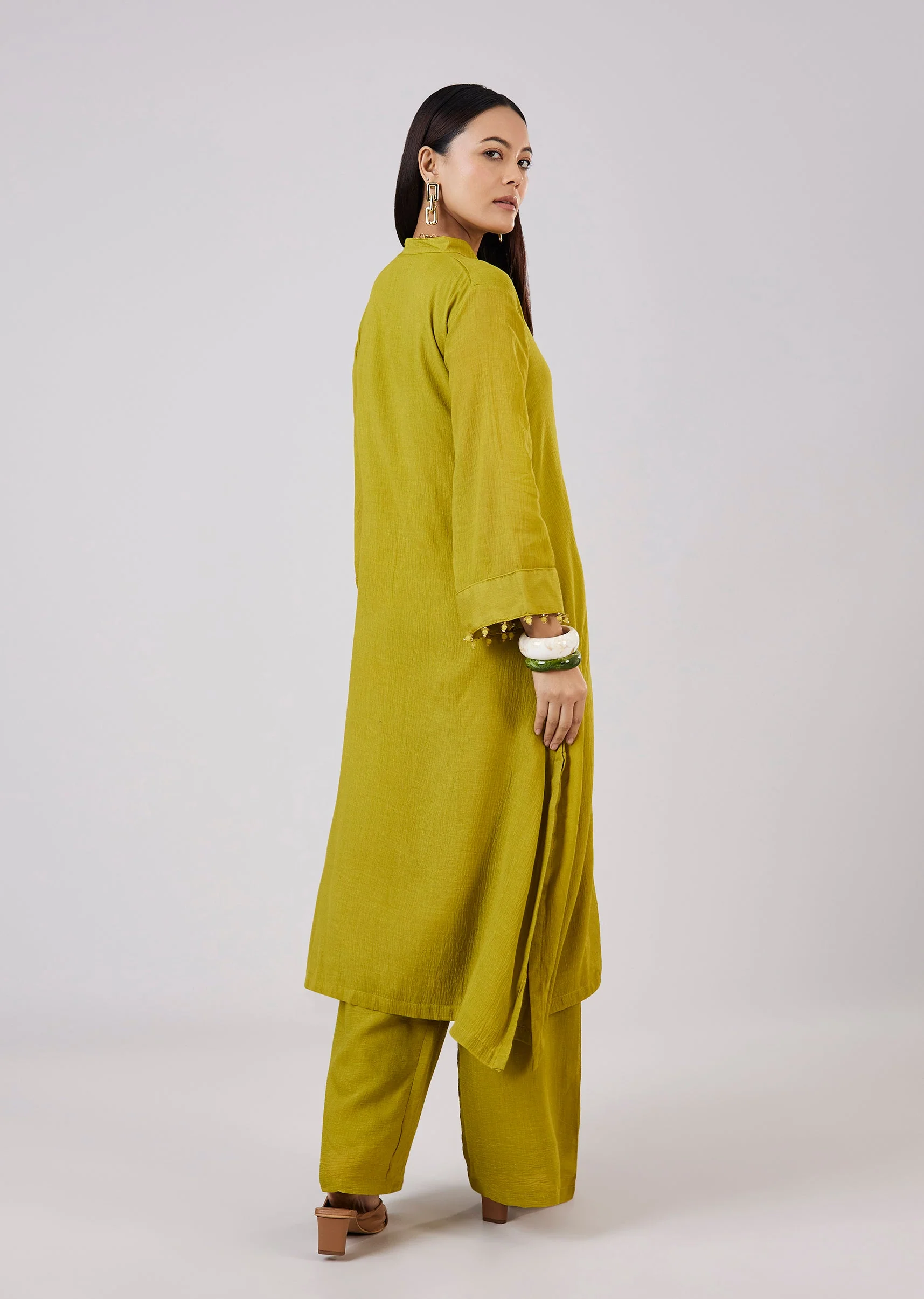 Green Cotton Coord Set - Image 5
