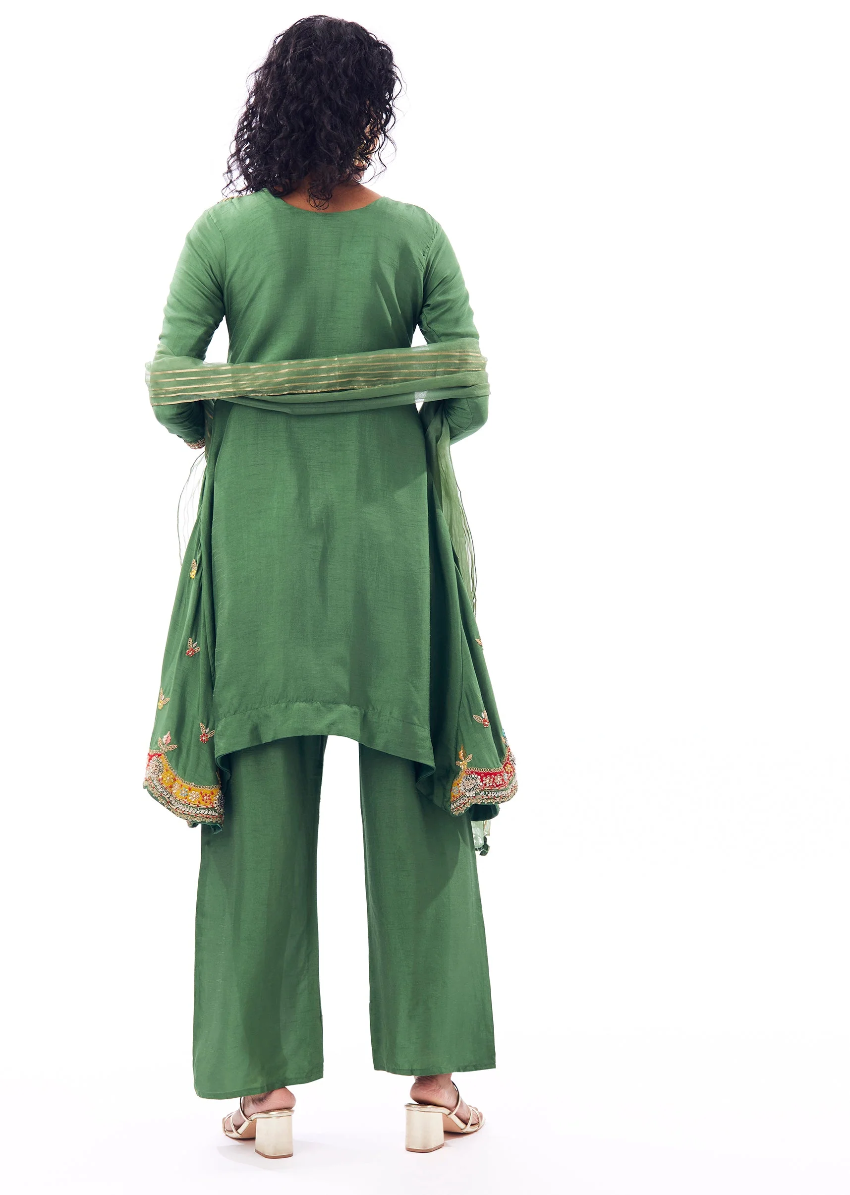 Green Kurta Set - Image 5