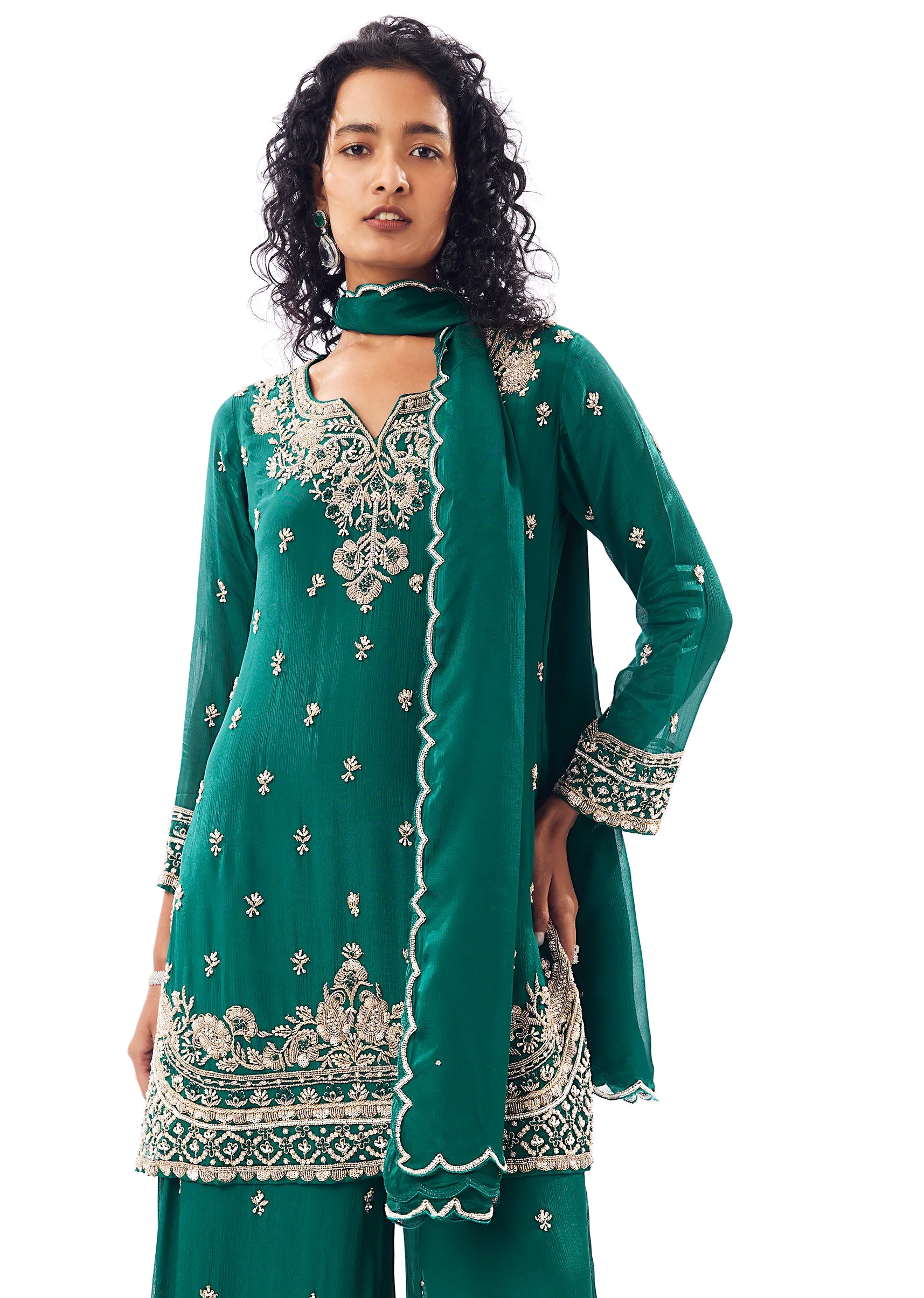 Green Palazzo Suit - Image 4