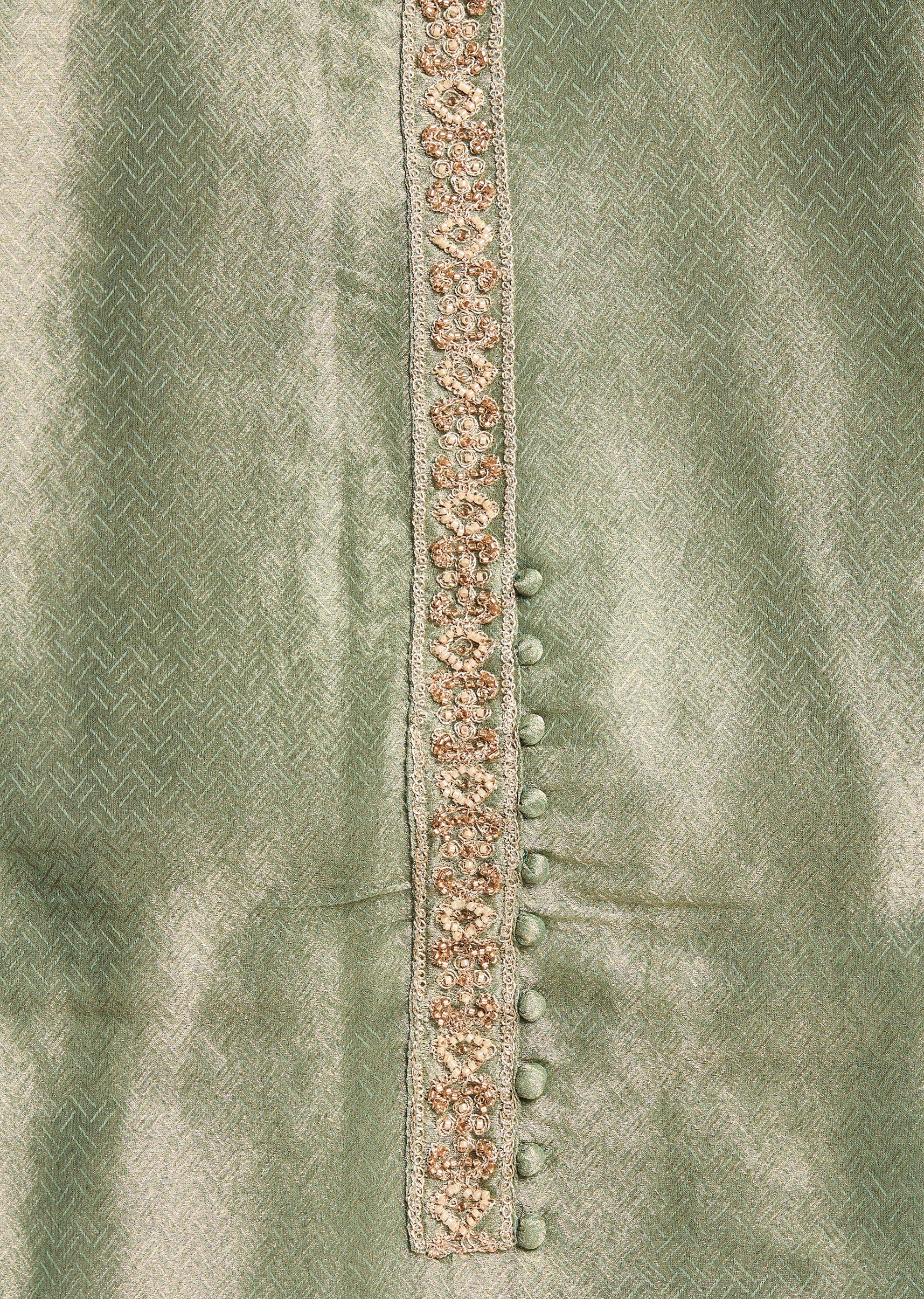 Green Satin Suit - Image 2