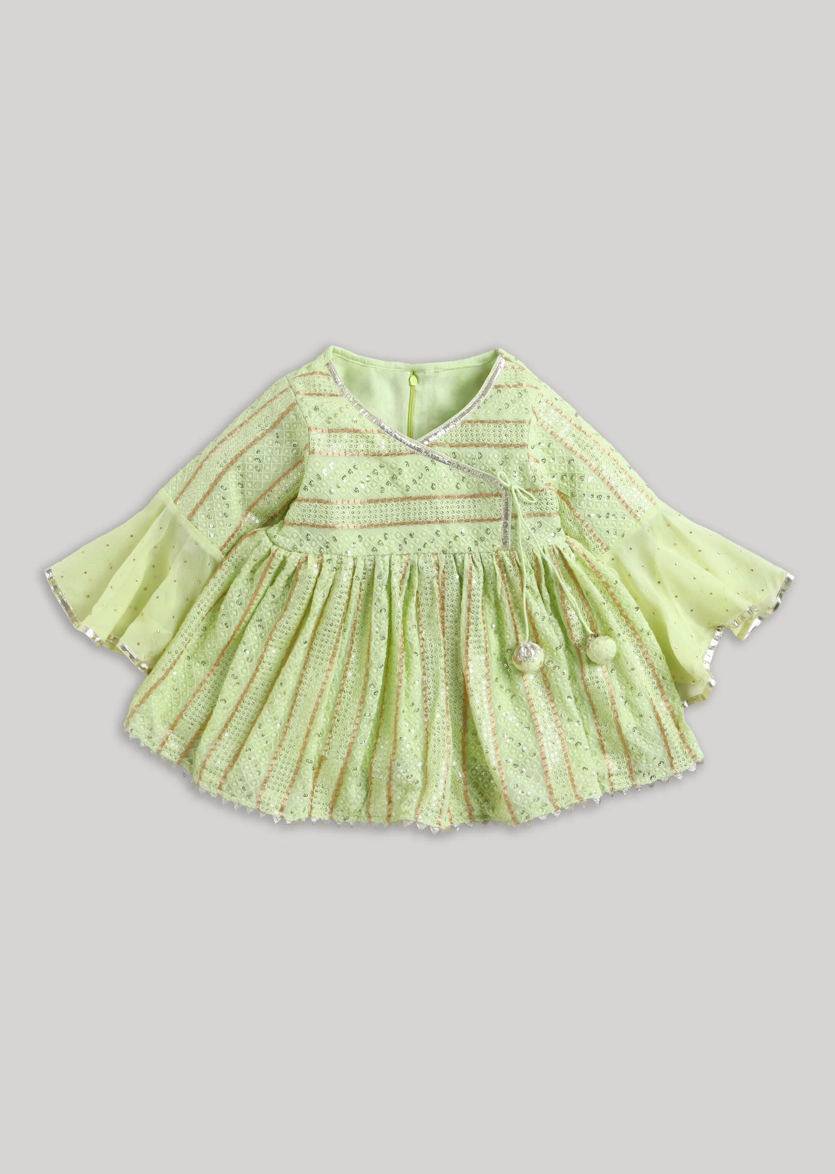 Green Sequin Salwar Set - Image 2