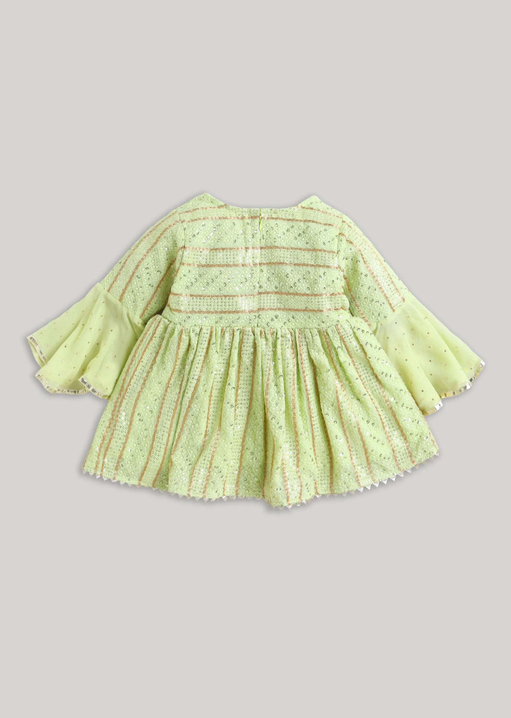 Green Sequin Salwar Set - Image 3