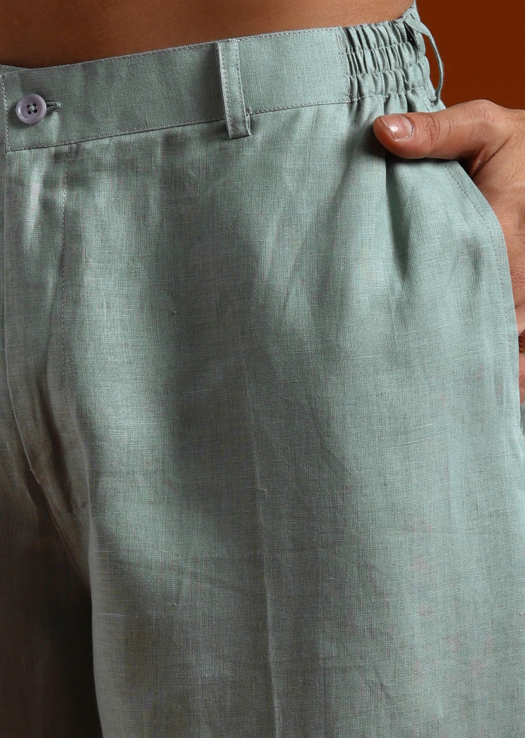 Grey Kurta Set For Men With Resham Work - Image 6