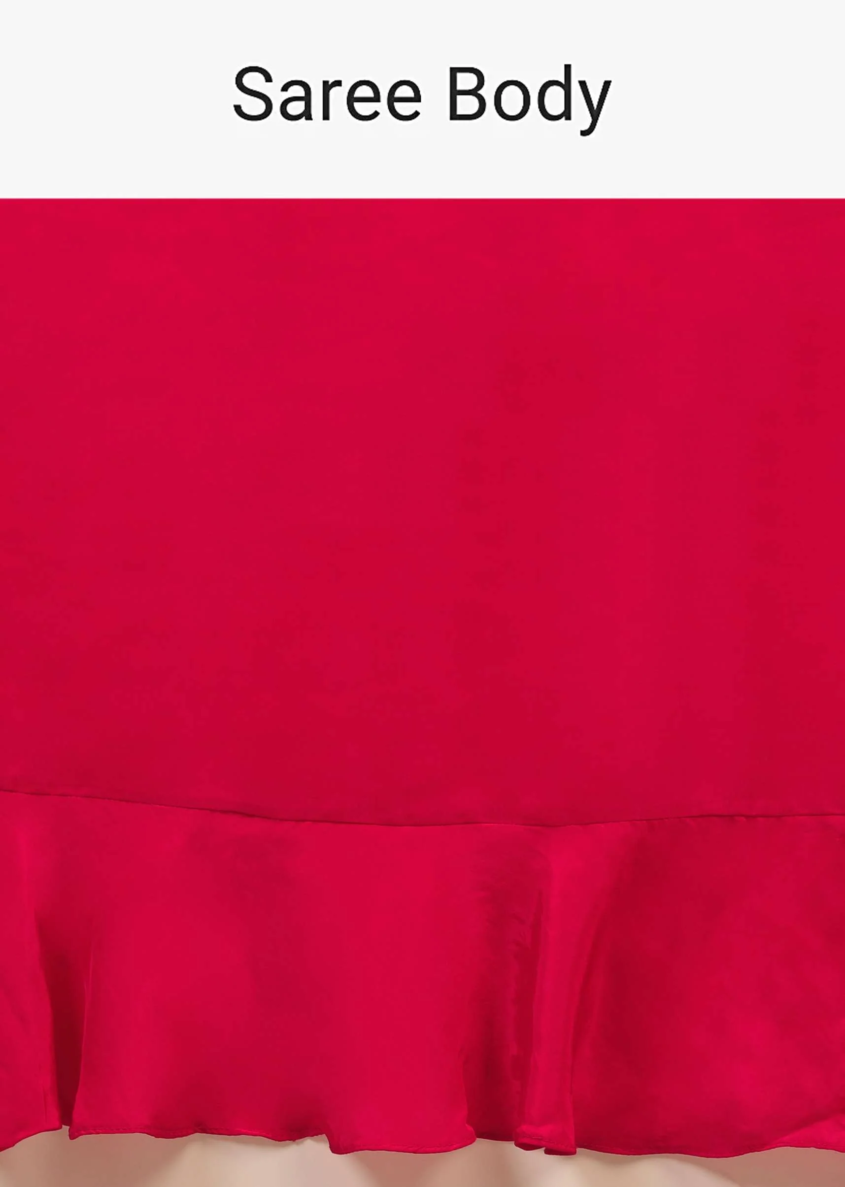 Hot Pink Saree With Ruffle Pallu, Stone Embellished Belt And A Ruffle Blouse With Side Cut Outs - Image 5