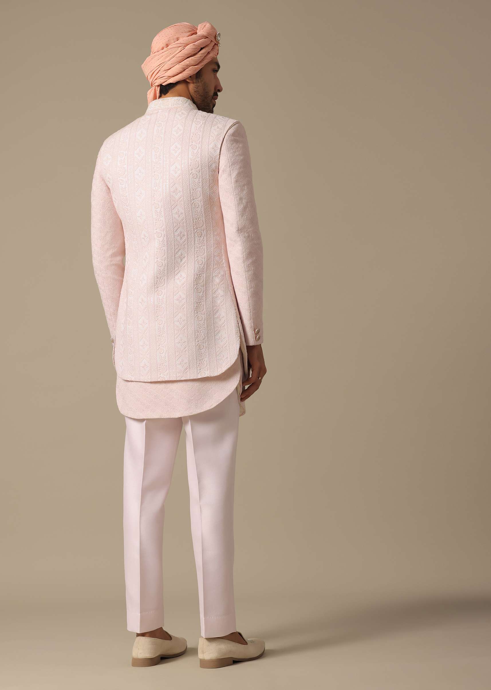 Indowestern Set With All-Over Heavy Embroidery - Image 5