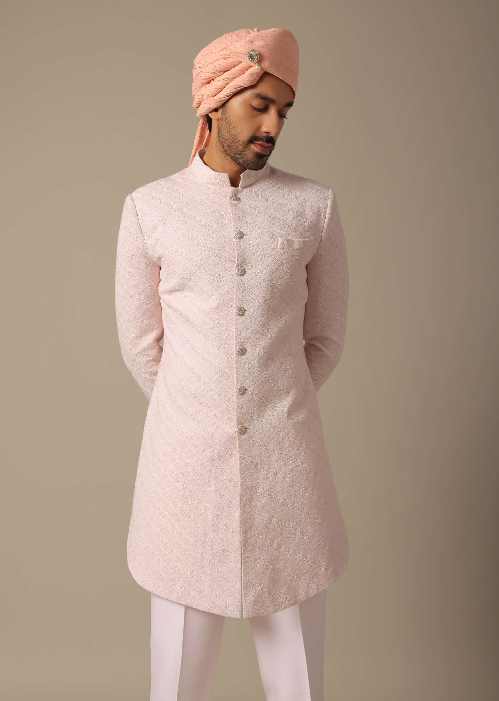 Indowestern Set With All-Over Heavy Embroidery - Image 6
