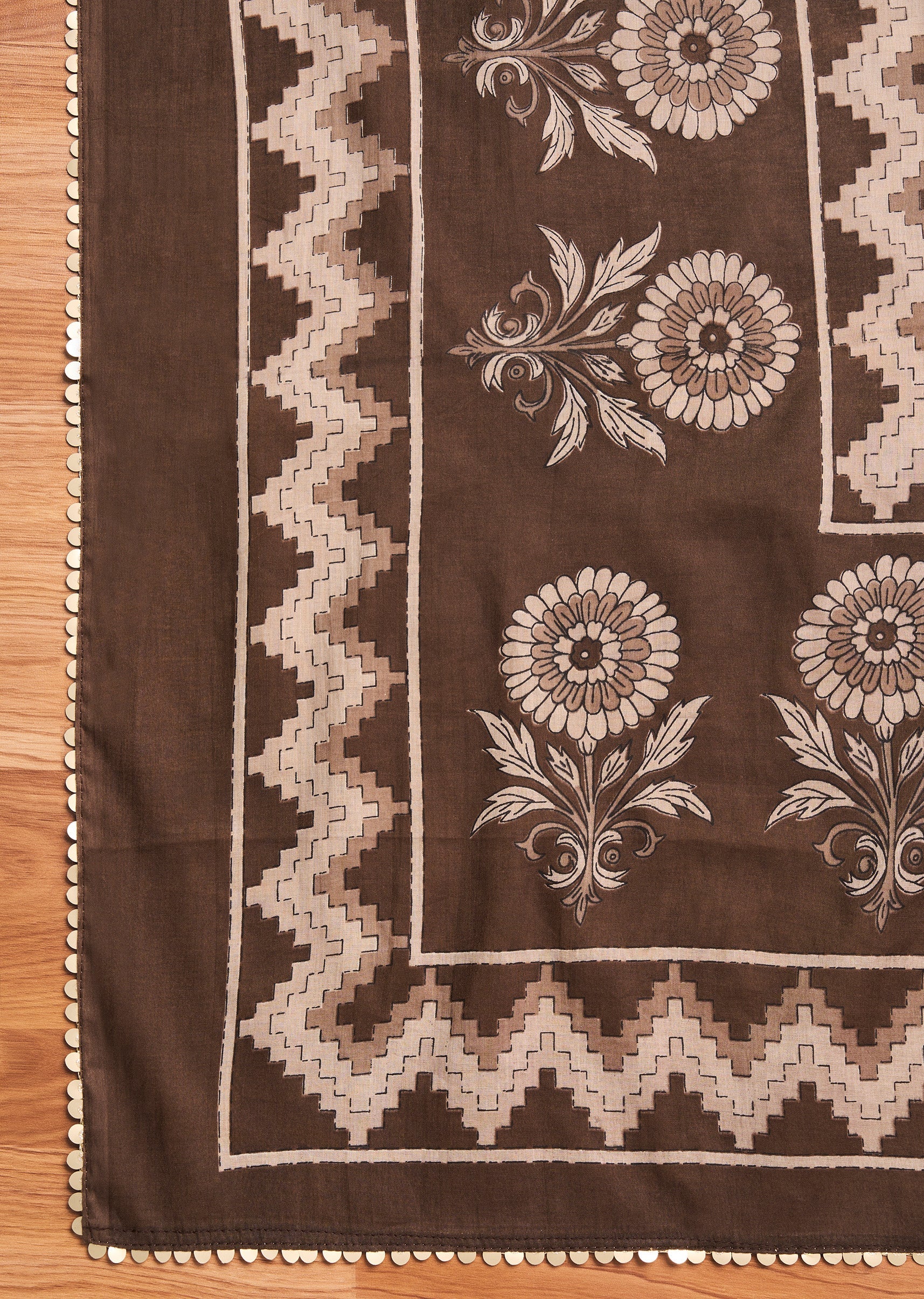 Ivory Cotton Unstitched Suit Set - Image 5