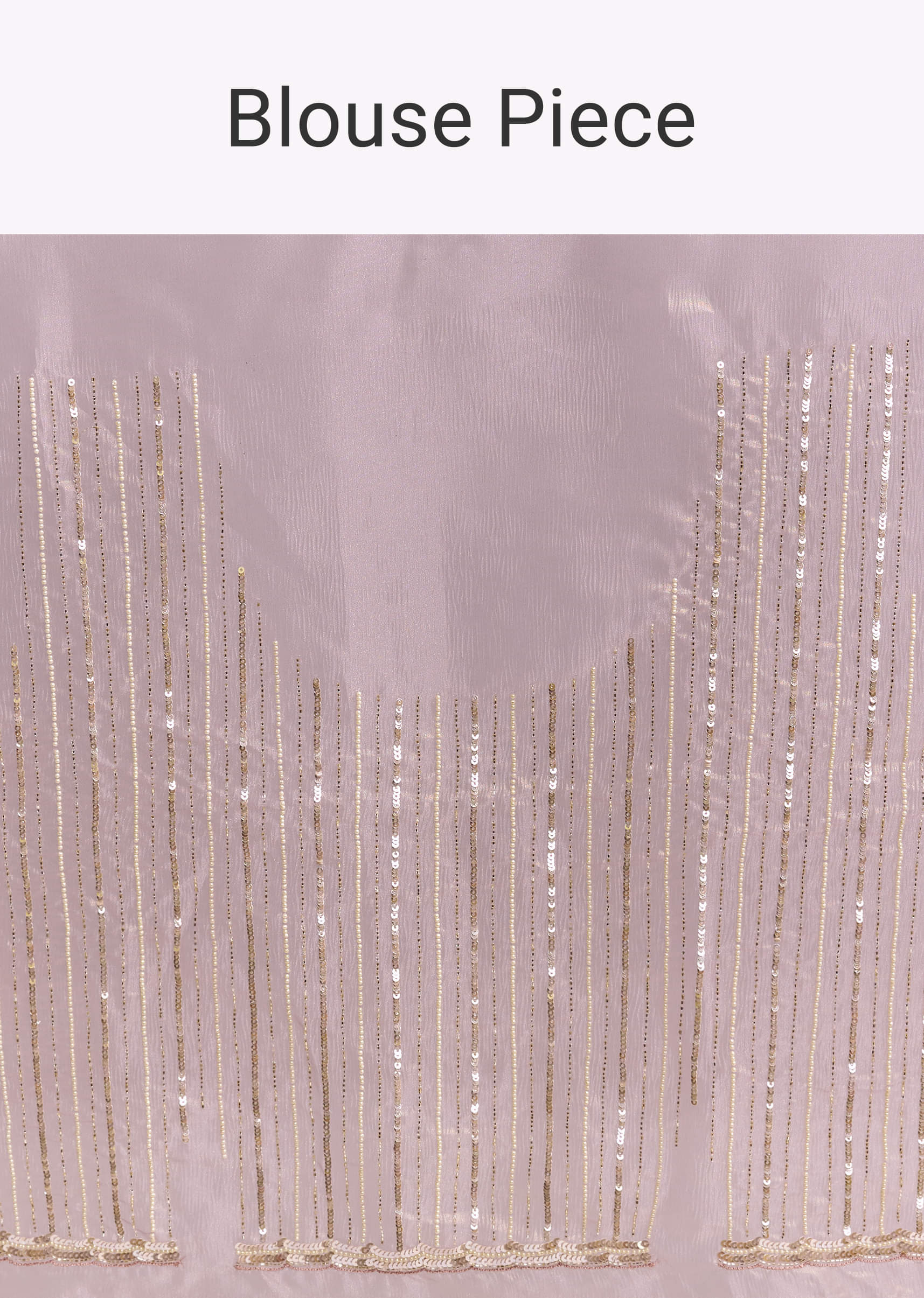 Lavender Crush Tissue Saree With Floral Embroidery - Image 9