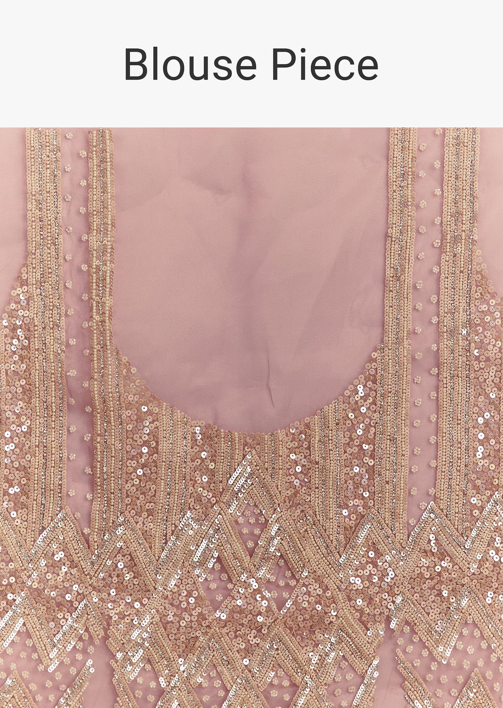 Lavender Shibori Organza Saree With Cutwork Scallop Embroidered Border - Image 10