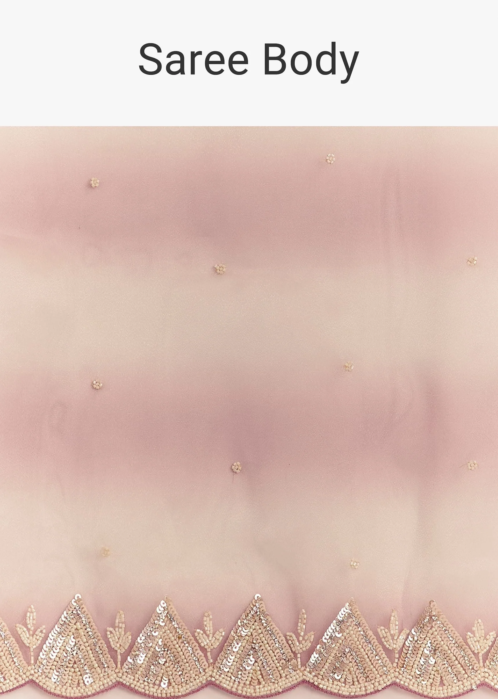Lavender Shibori Organza Saree With Cutwork Scallop Embroidered Border - Image 9