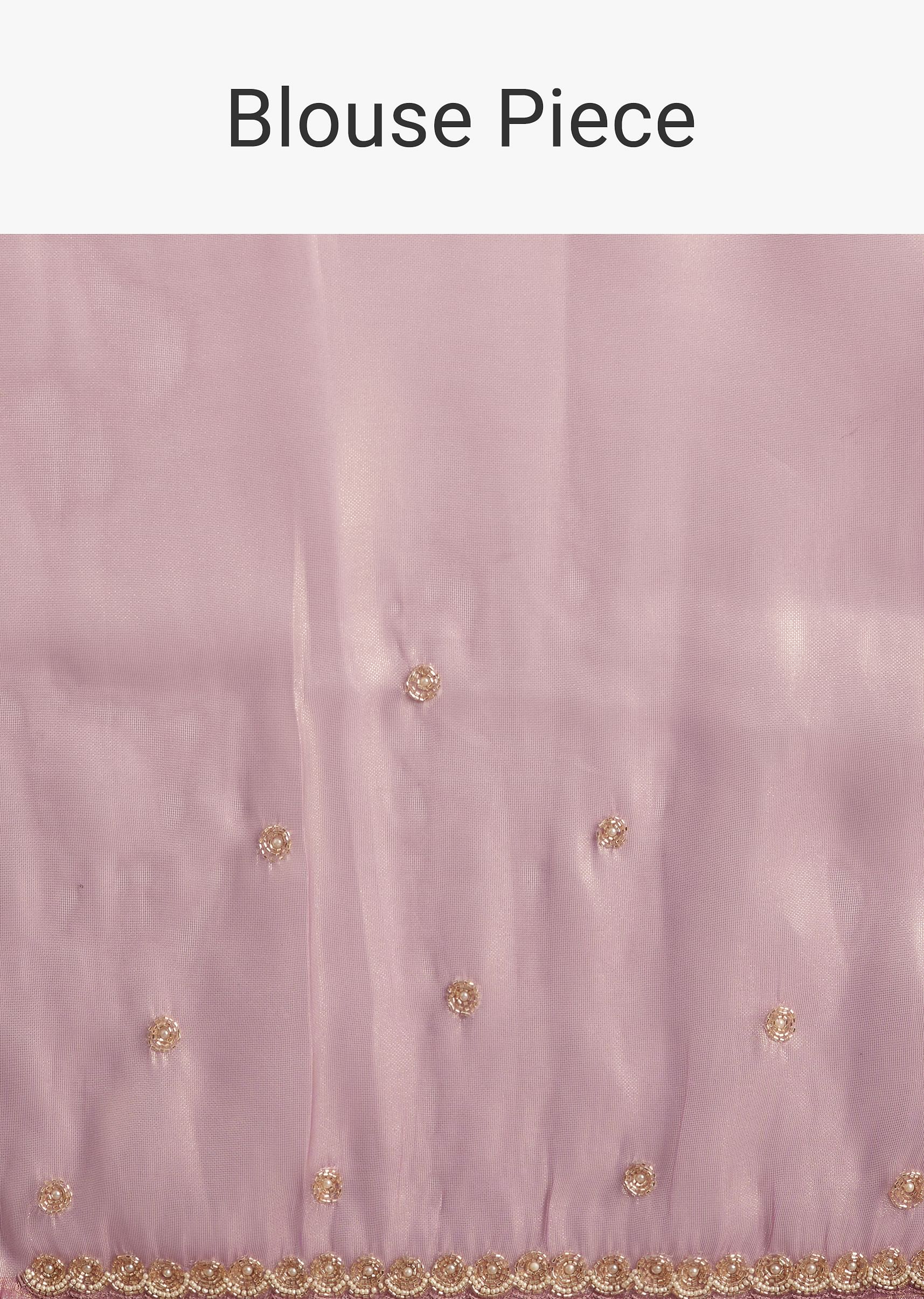 Lavender Tissue Saree With Moti And Cutdana Embroidery And Scallop Border - Image 10