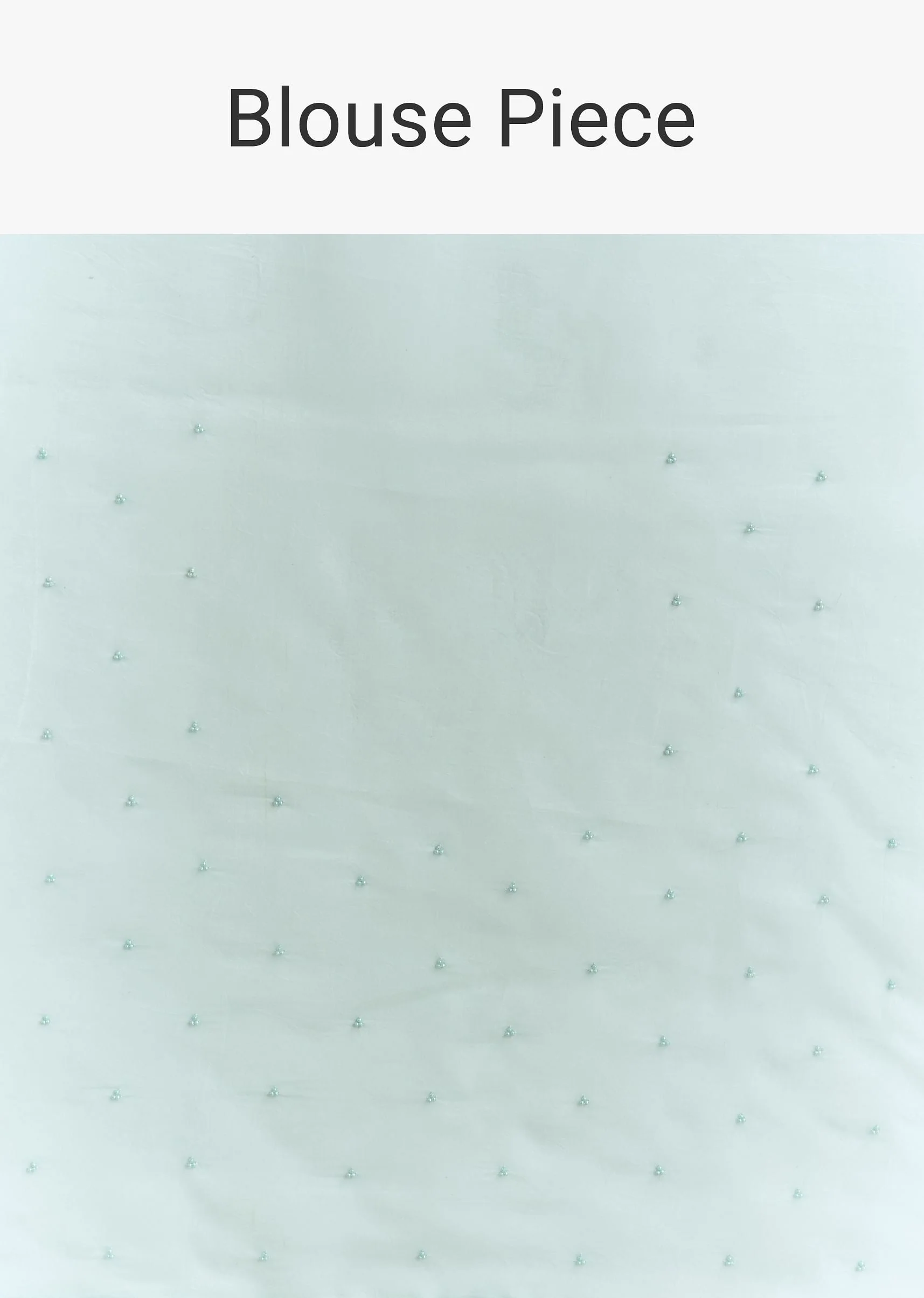 Light Blue Tissue Saree With Cutdana And Beads Embroidery And Cutwork Scallop Border - Image 10