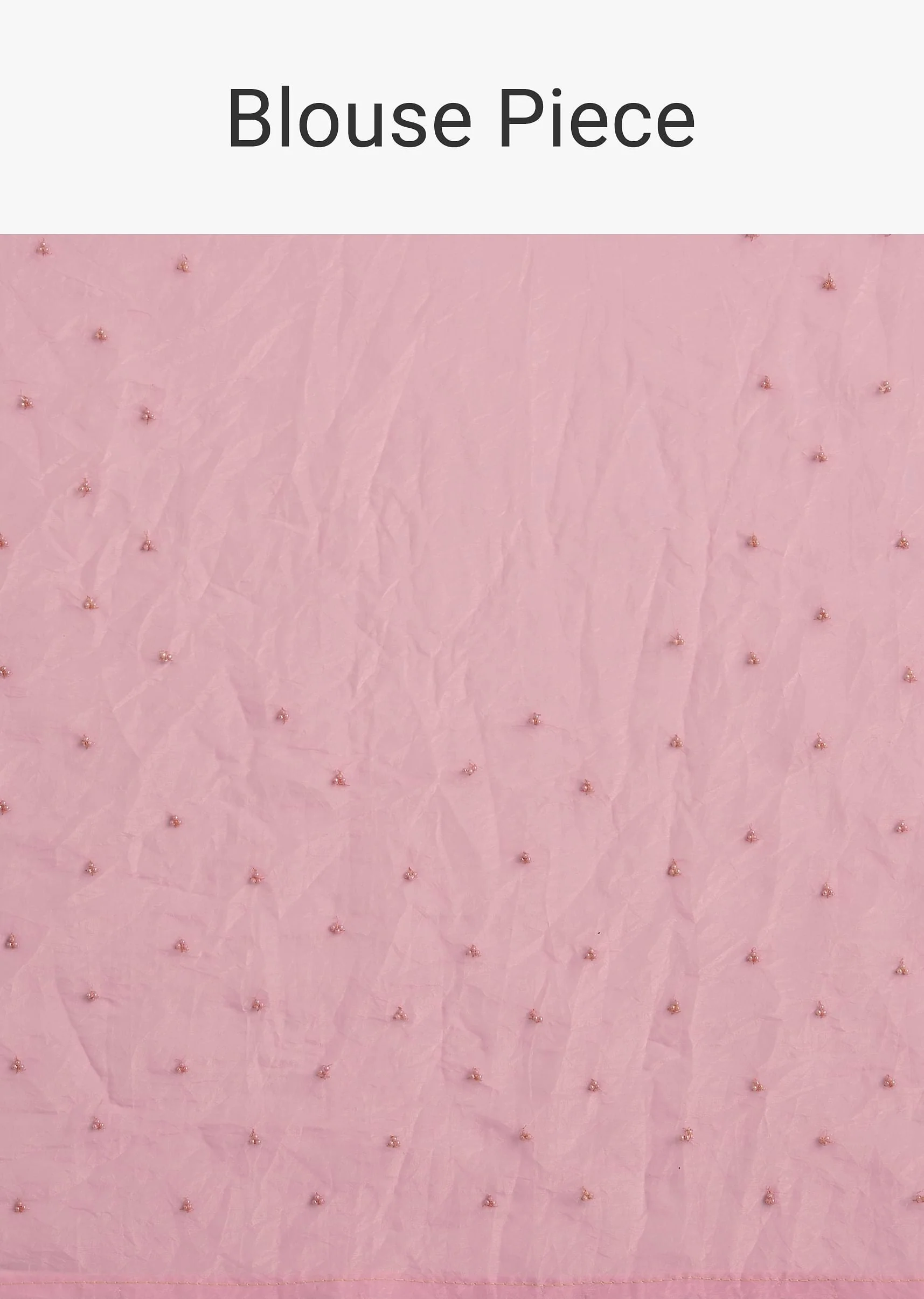Light Pink Tissue Embroidered Saree With Cutwork Scallop Border - Image 10