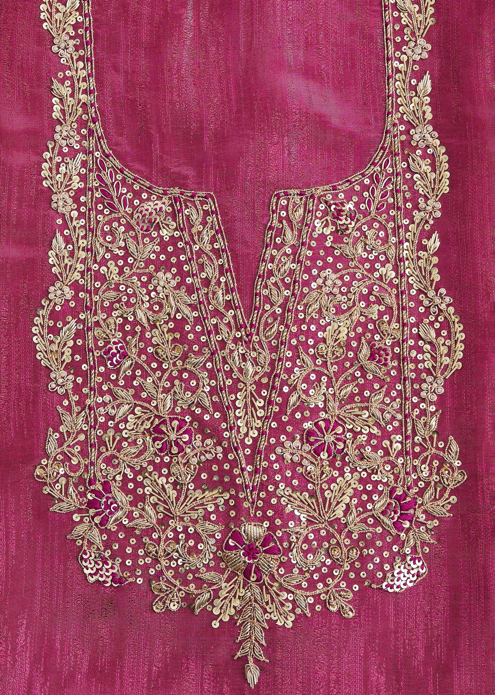 Magenta Chanderi Suit - Image 4