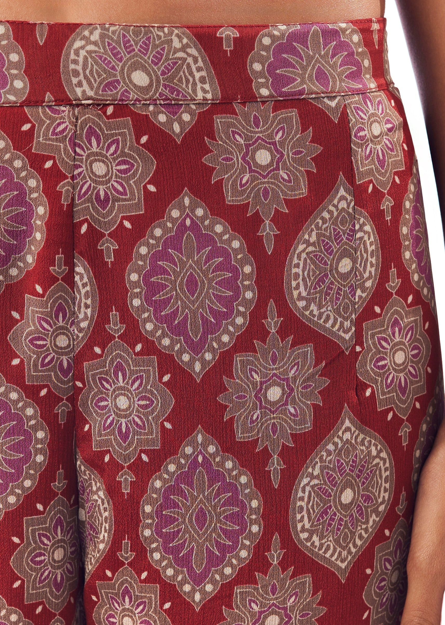 Maroon Printed Sharara Suit - Image 6