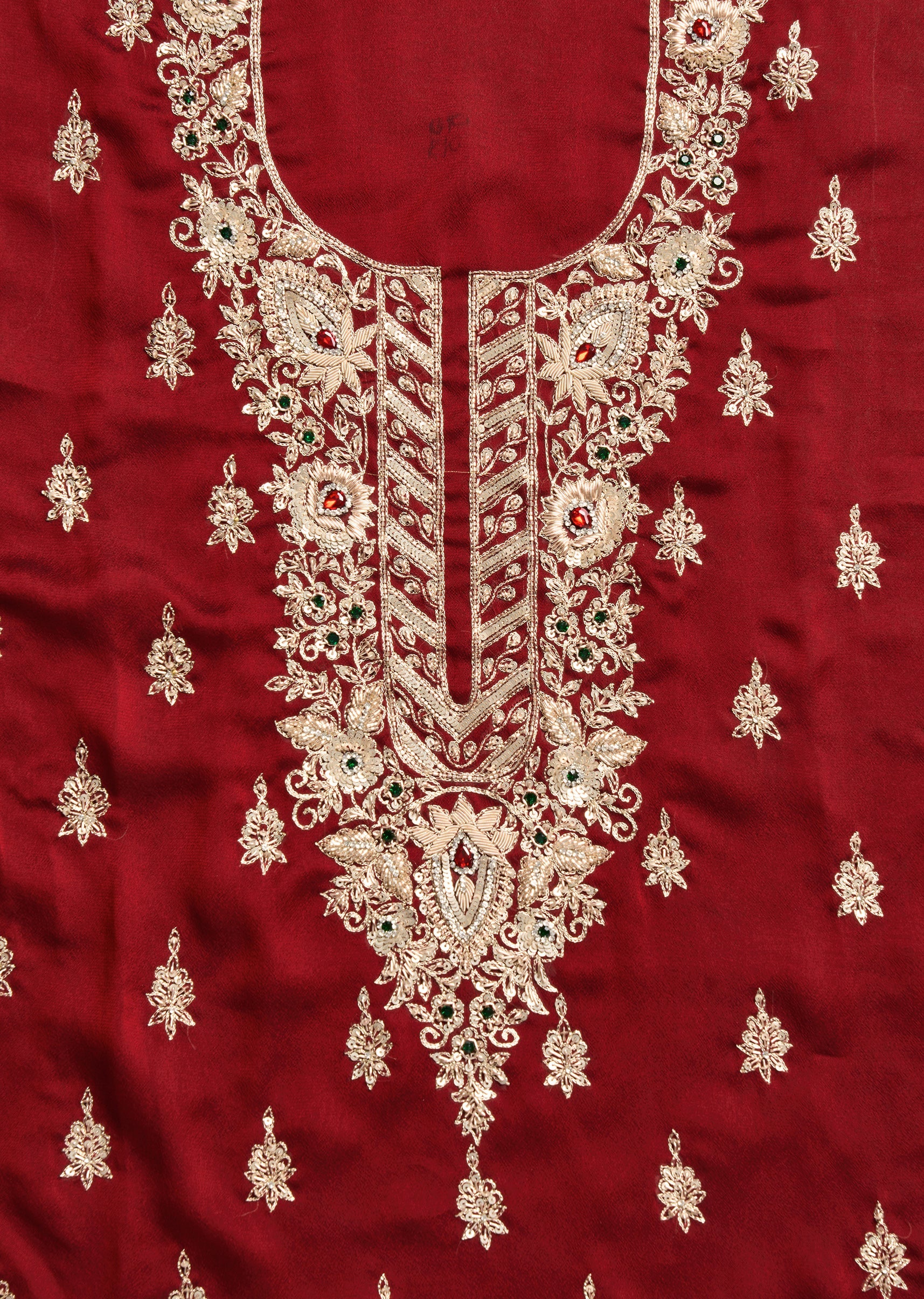 Maroon Satin Suit - Image 2
