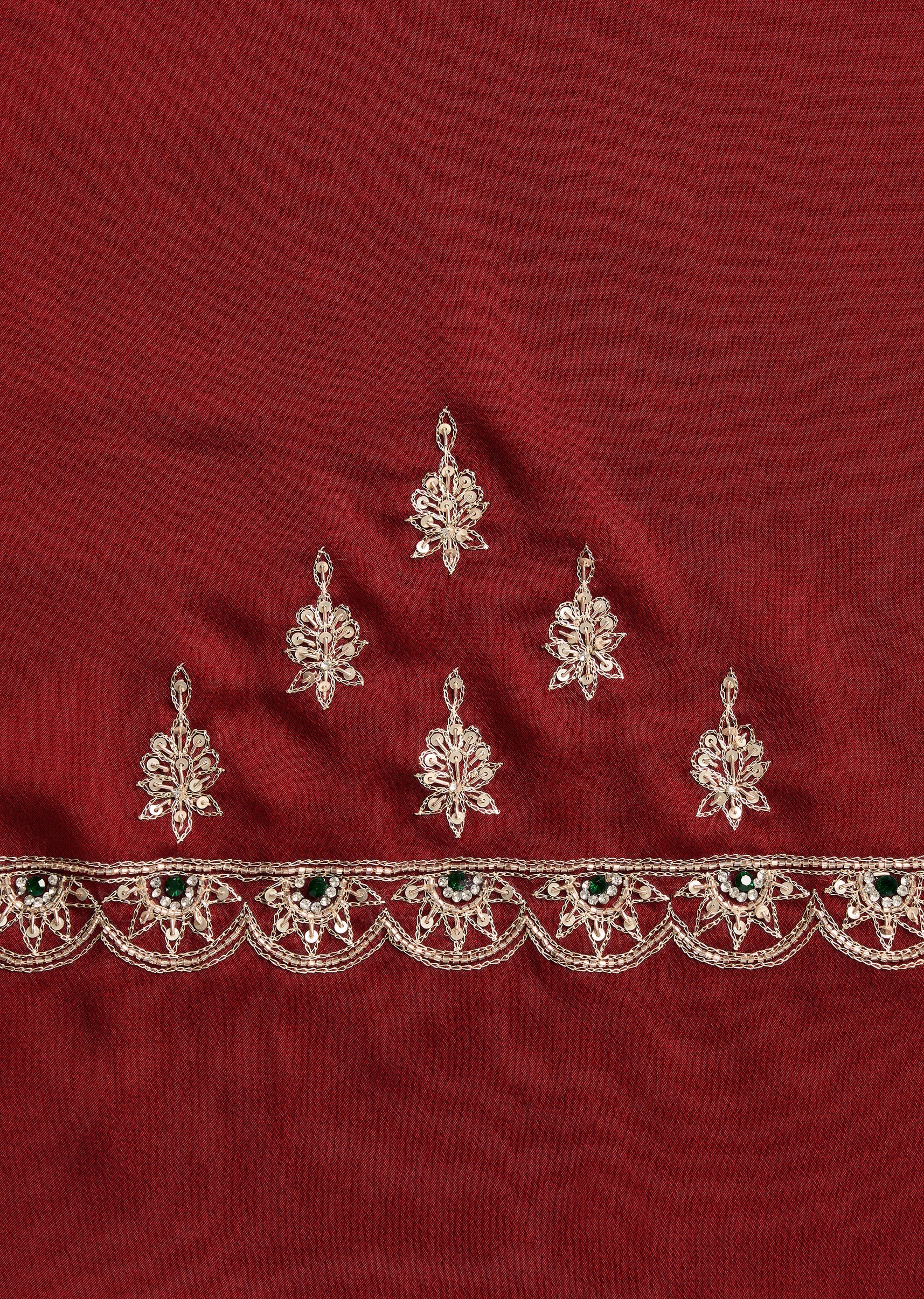 Maroon Satin Suit - Image 4
