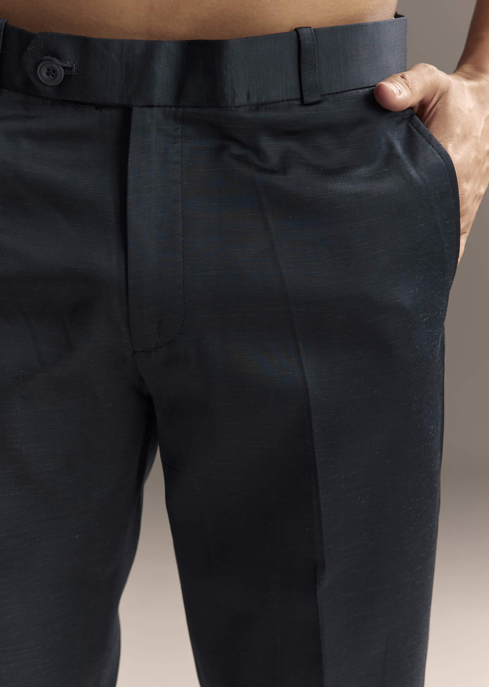 Midnight Blue Jodhpuri Suit For Men With Heavy Hand Embroidery - Image 6