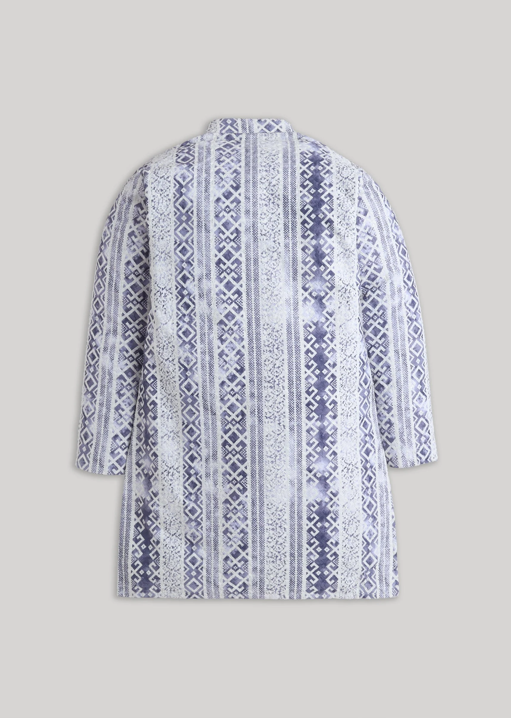 Minimal Embroidered Cotton Kurta Set For Boys - Image 3