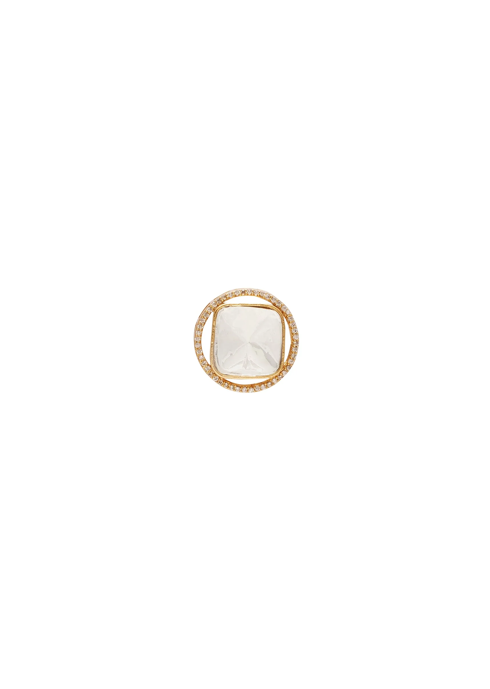 Modern Gold Zirconia Necklace Set - Image 5