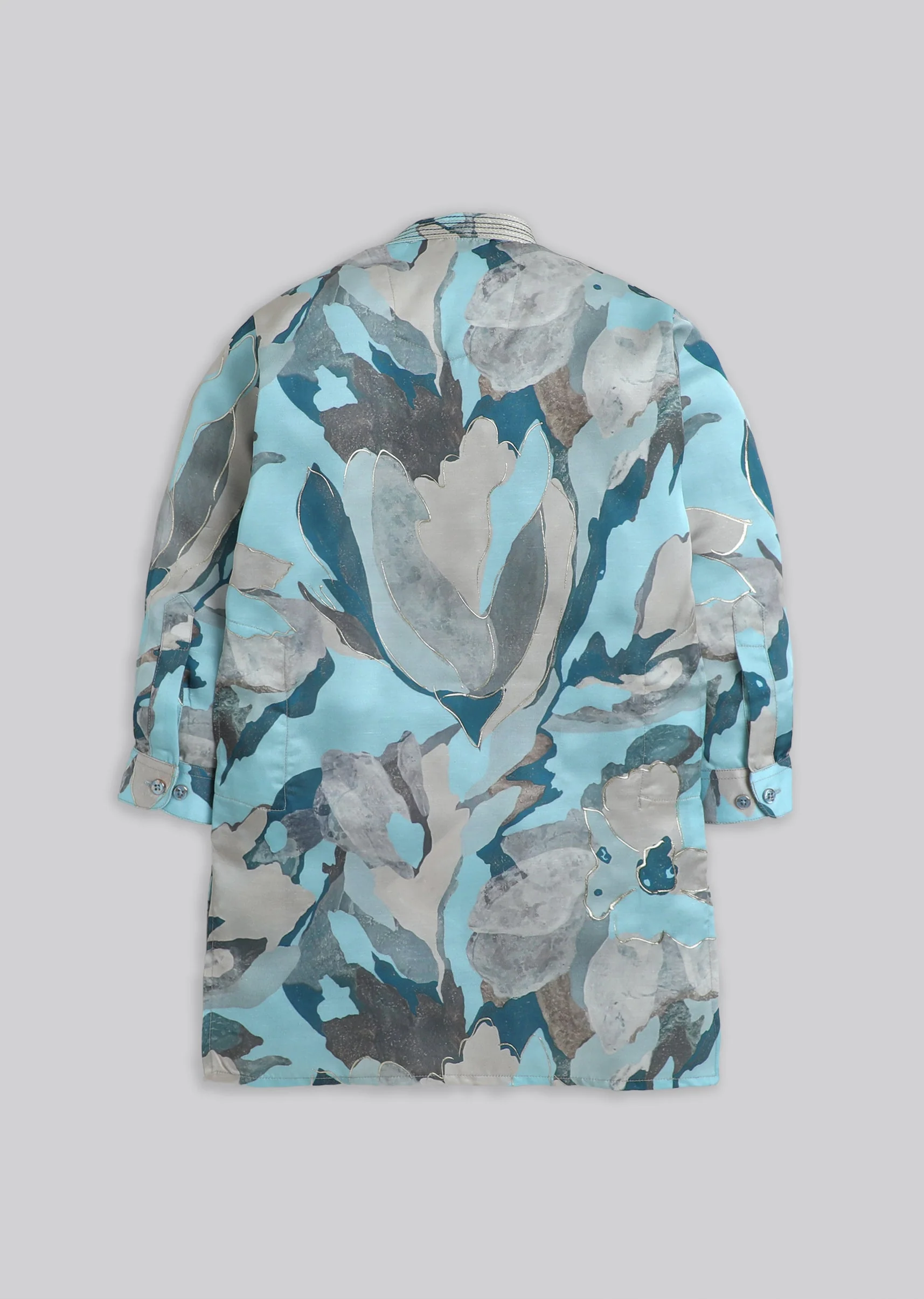 Multi Abstract Kurta Set For Boys - Image 3