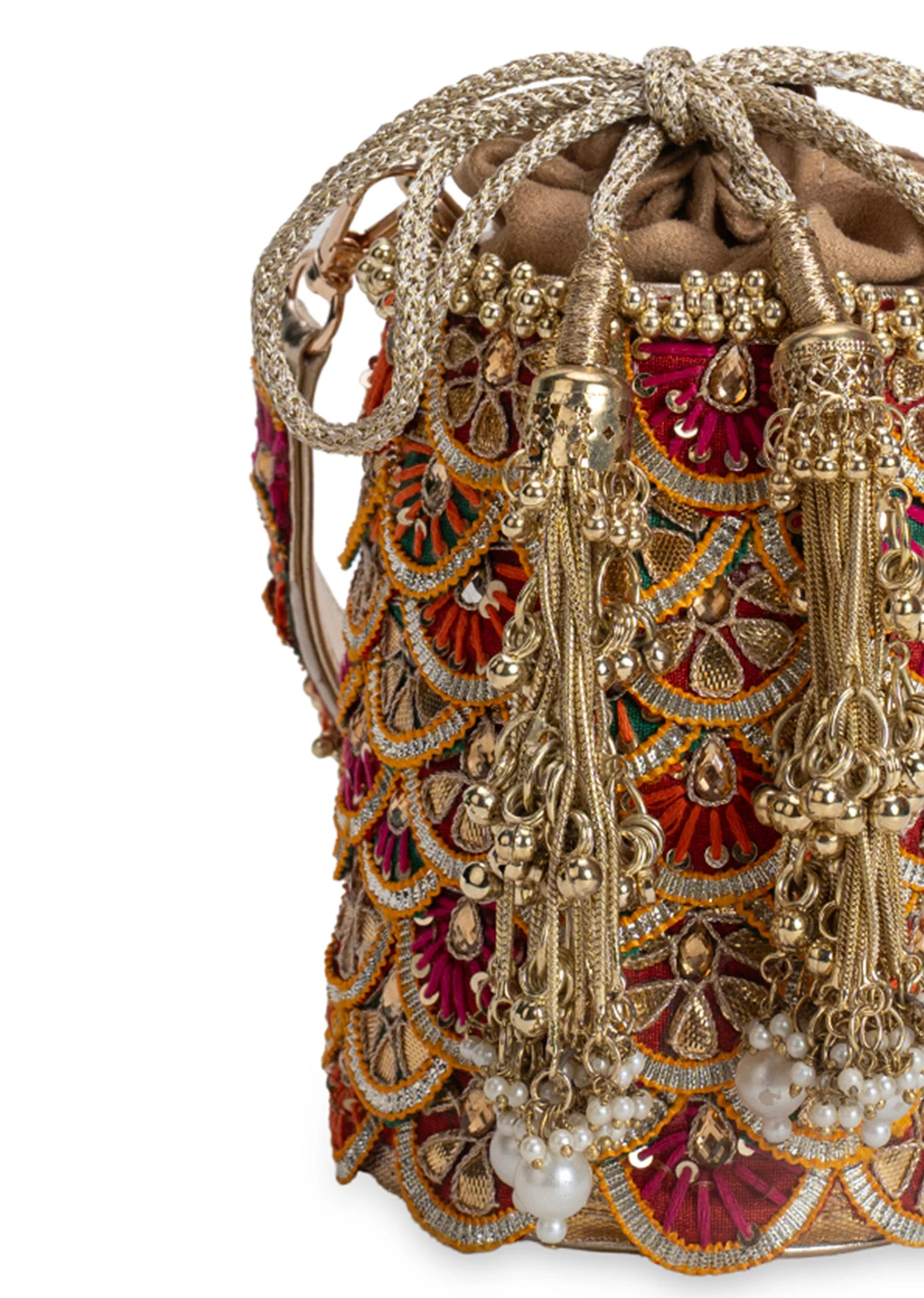 Multi Embellished Potli Bag - Image 3