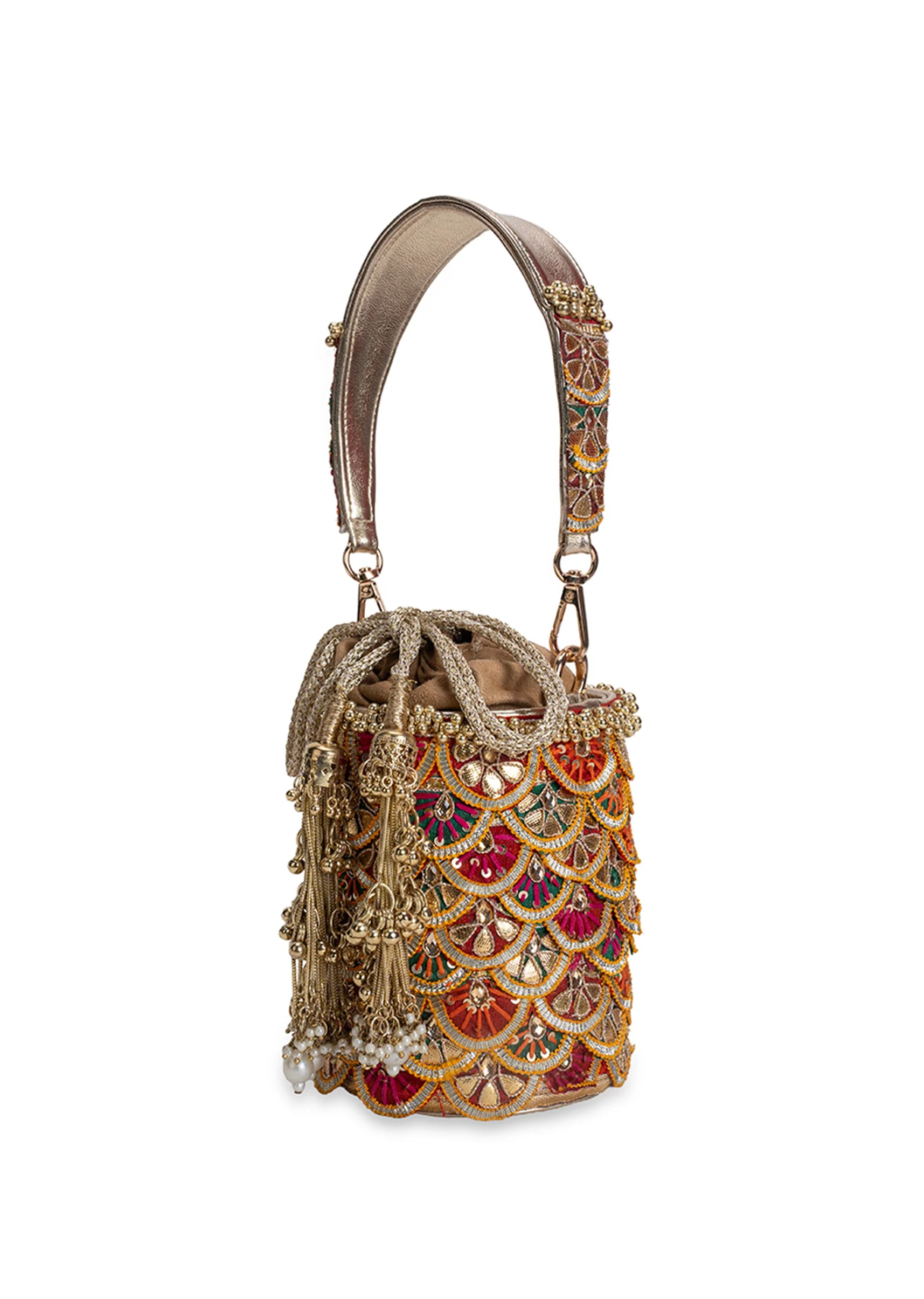 Multi Embellished Potli Bag - Image 4
