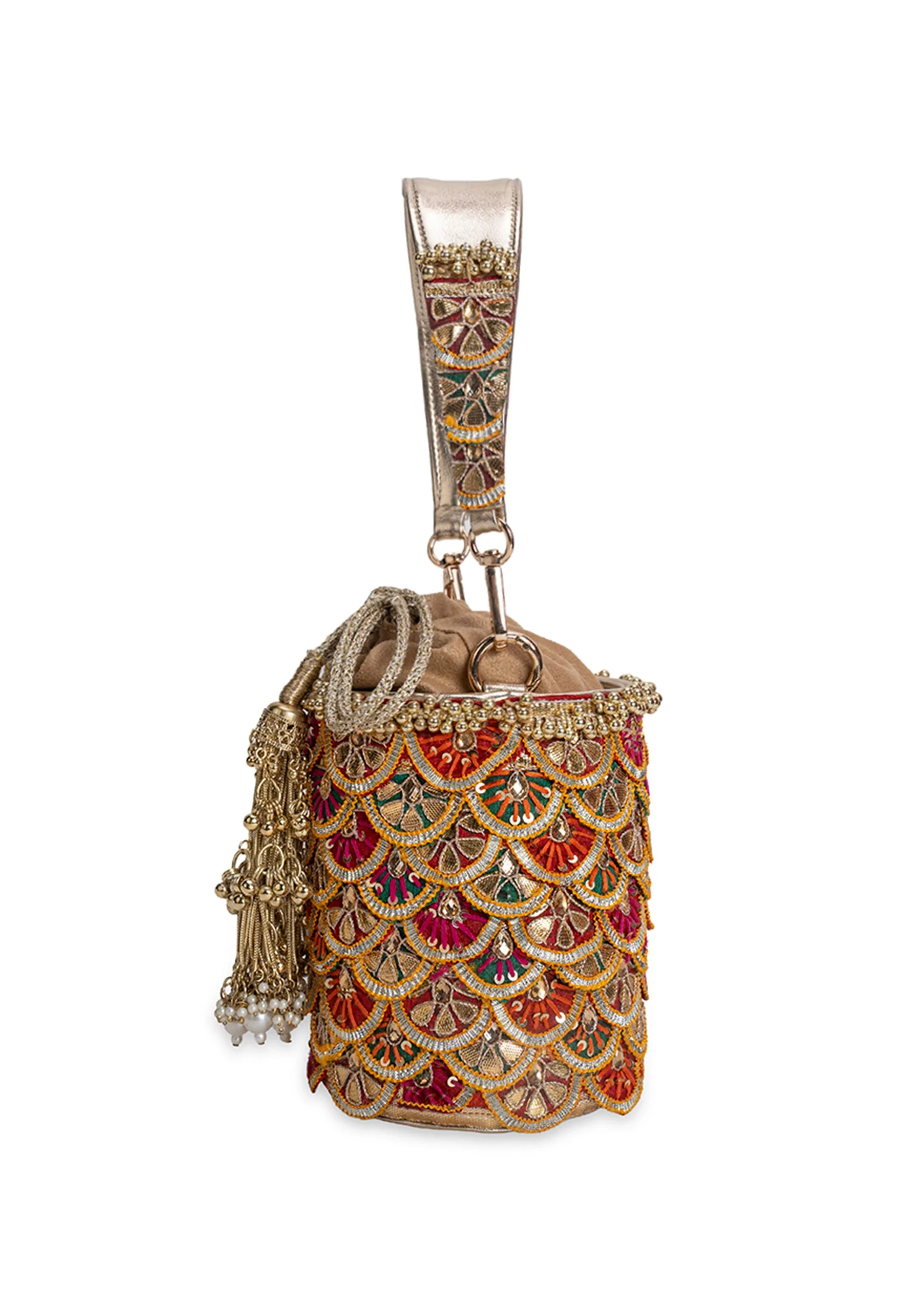 Multi Embellished Potli Bag - Image 5