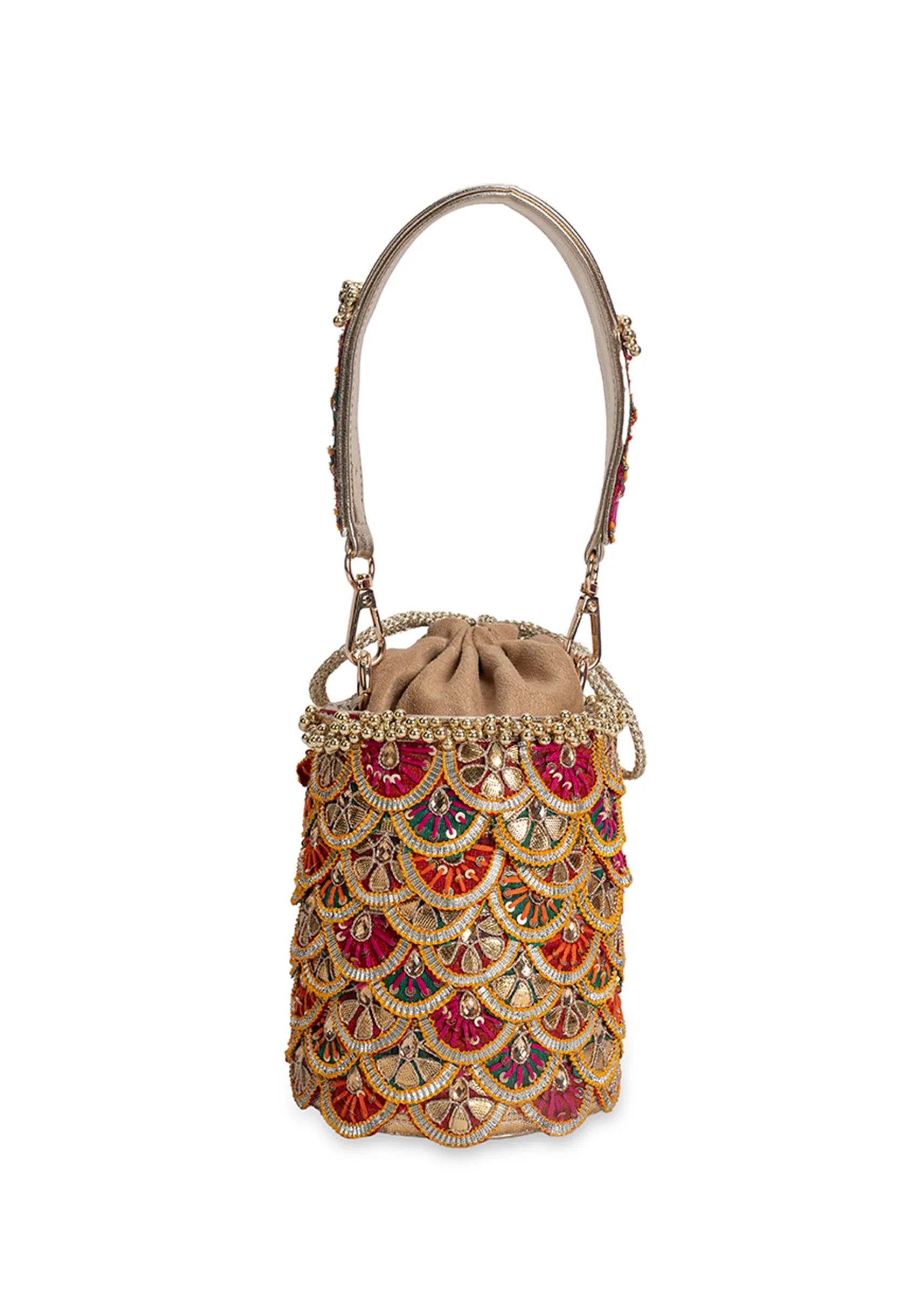 Multi Embellished Potli Bag - Image 6