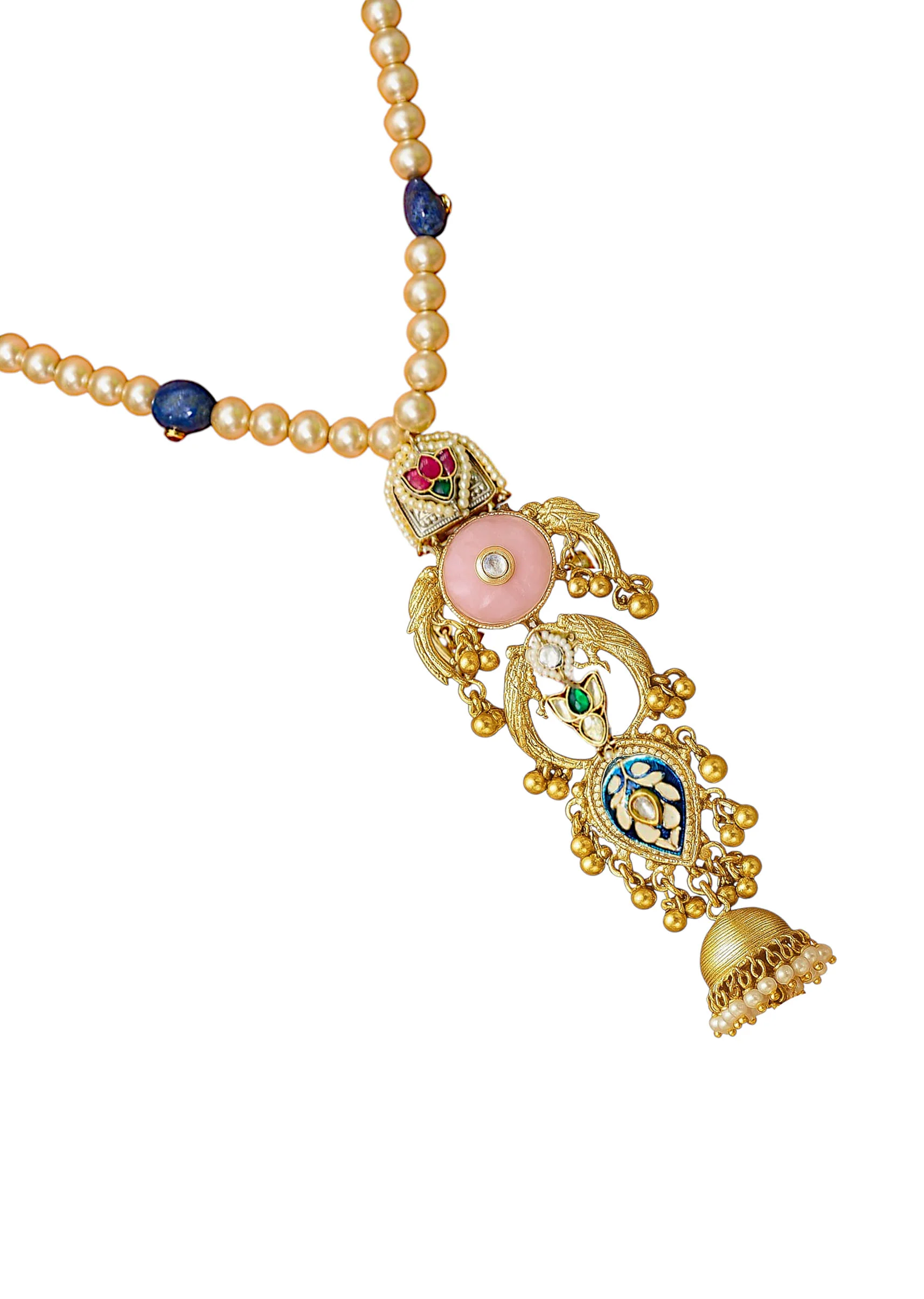 Multi Fusion Statement Tiered Pendant Necklace - Image 3