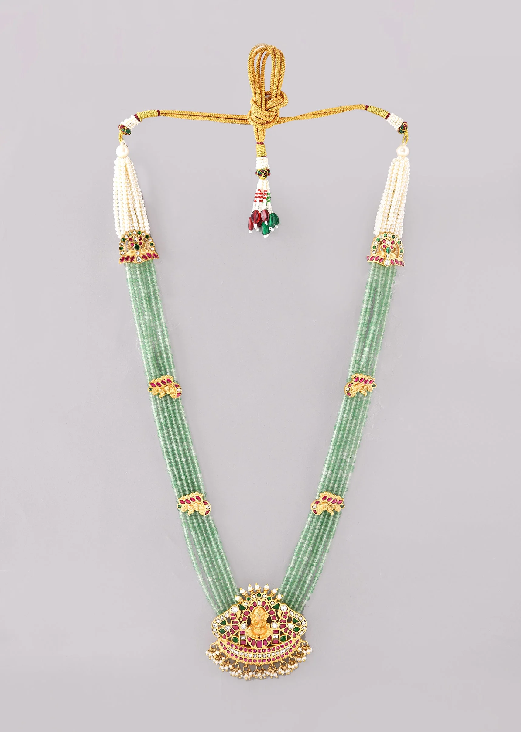 Multi Kundan Pendant Necklace - Image 2