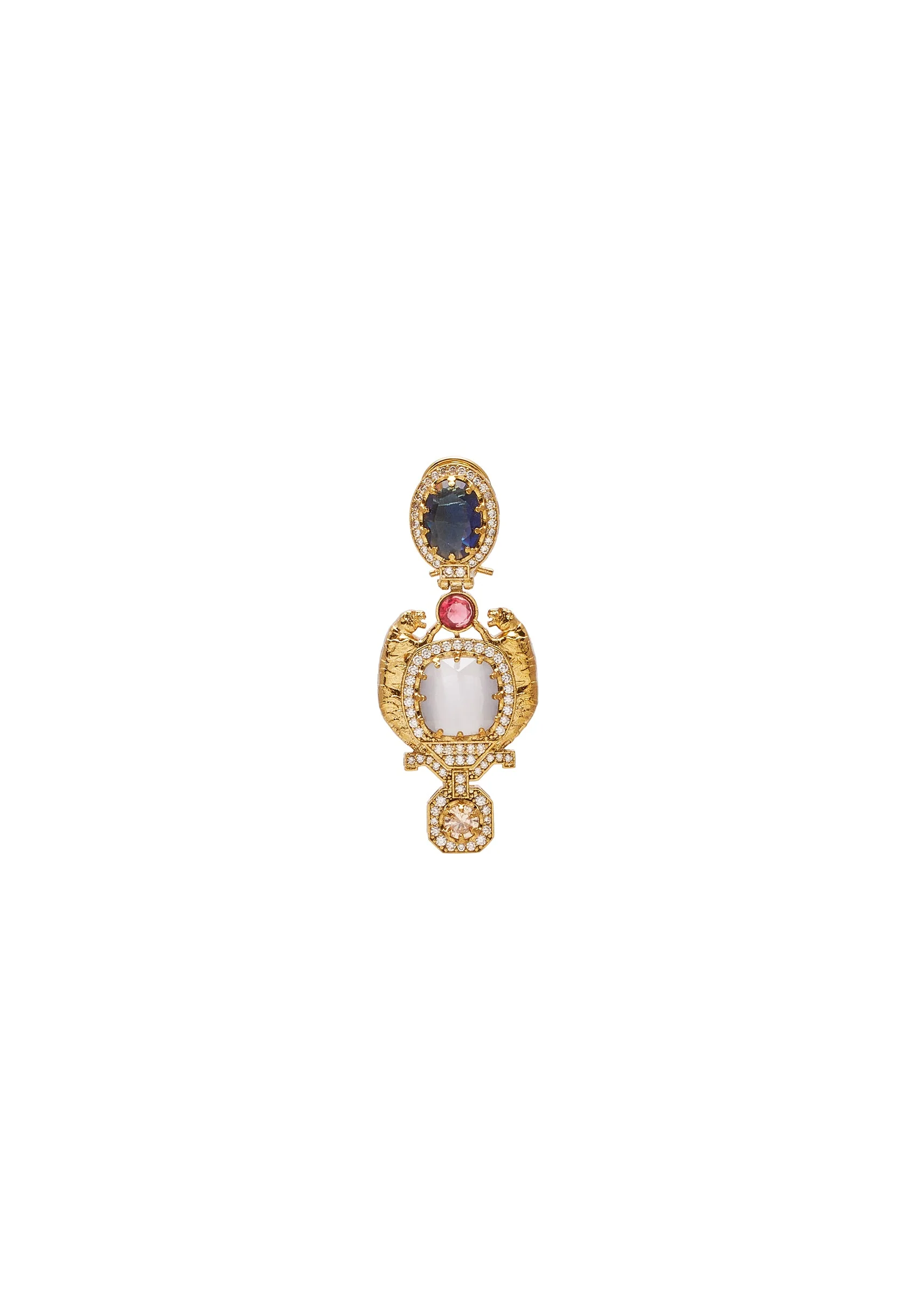 Multi Stone Embellished Necklace Set - Image 5