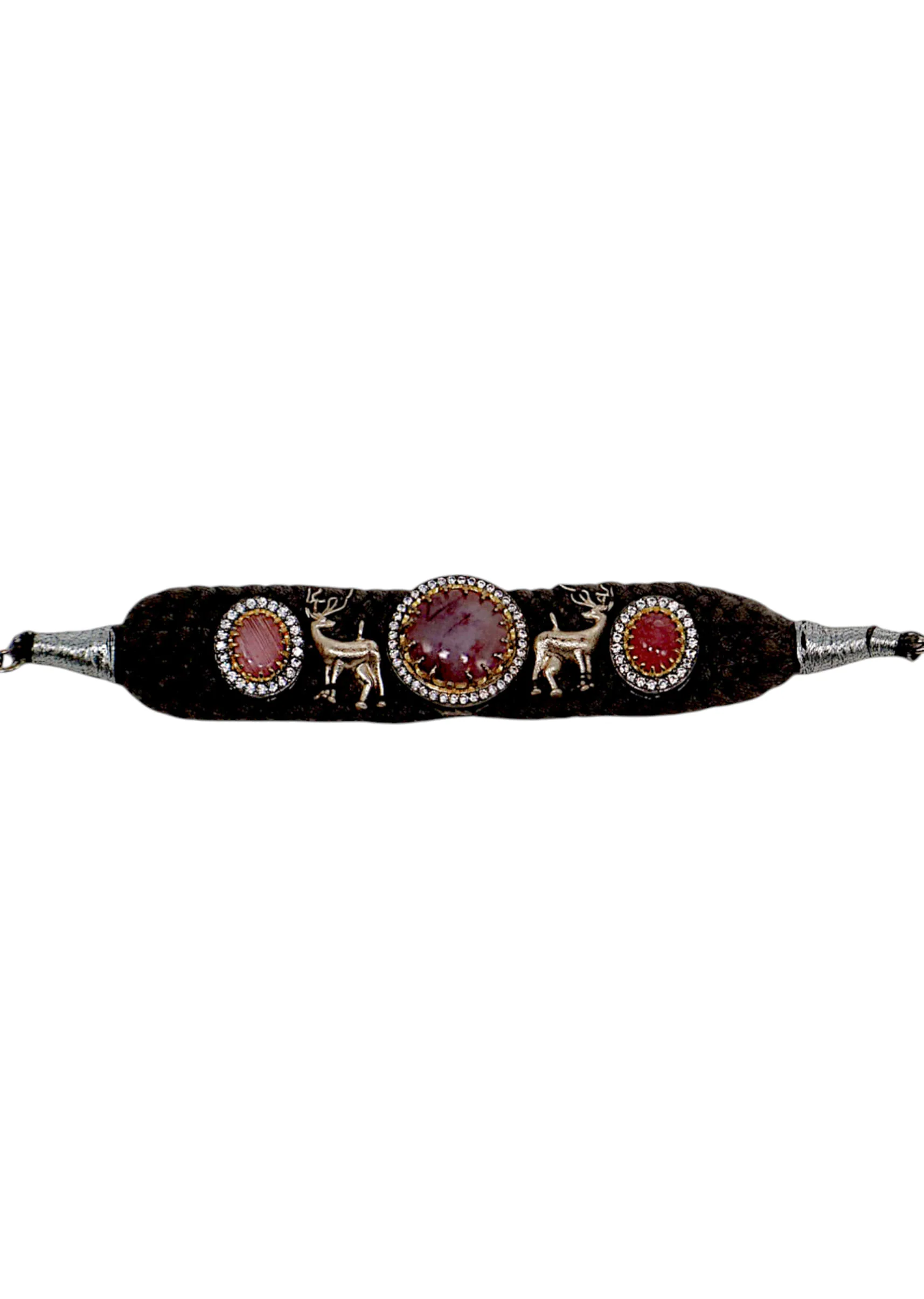 Multi Stone Encrusted Fusion Bangle - Image 2