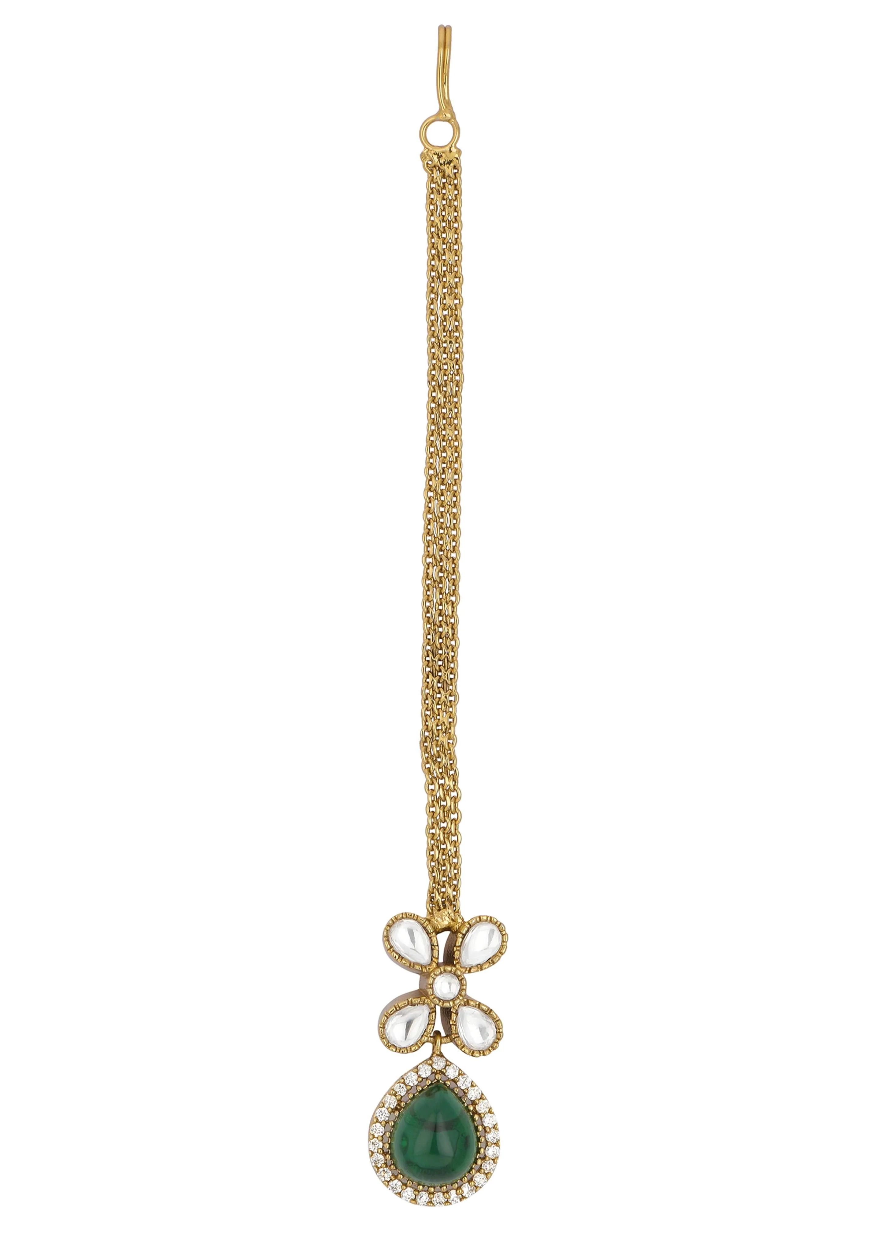 Multicolor Layered Necklace Set With Teardrops - Image 2