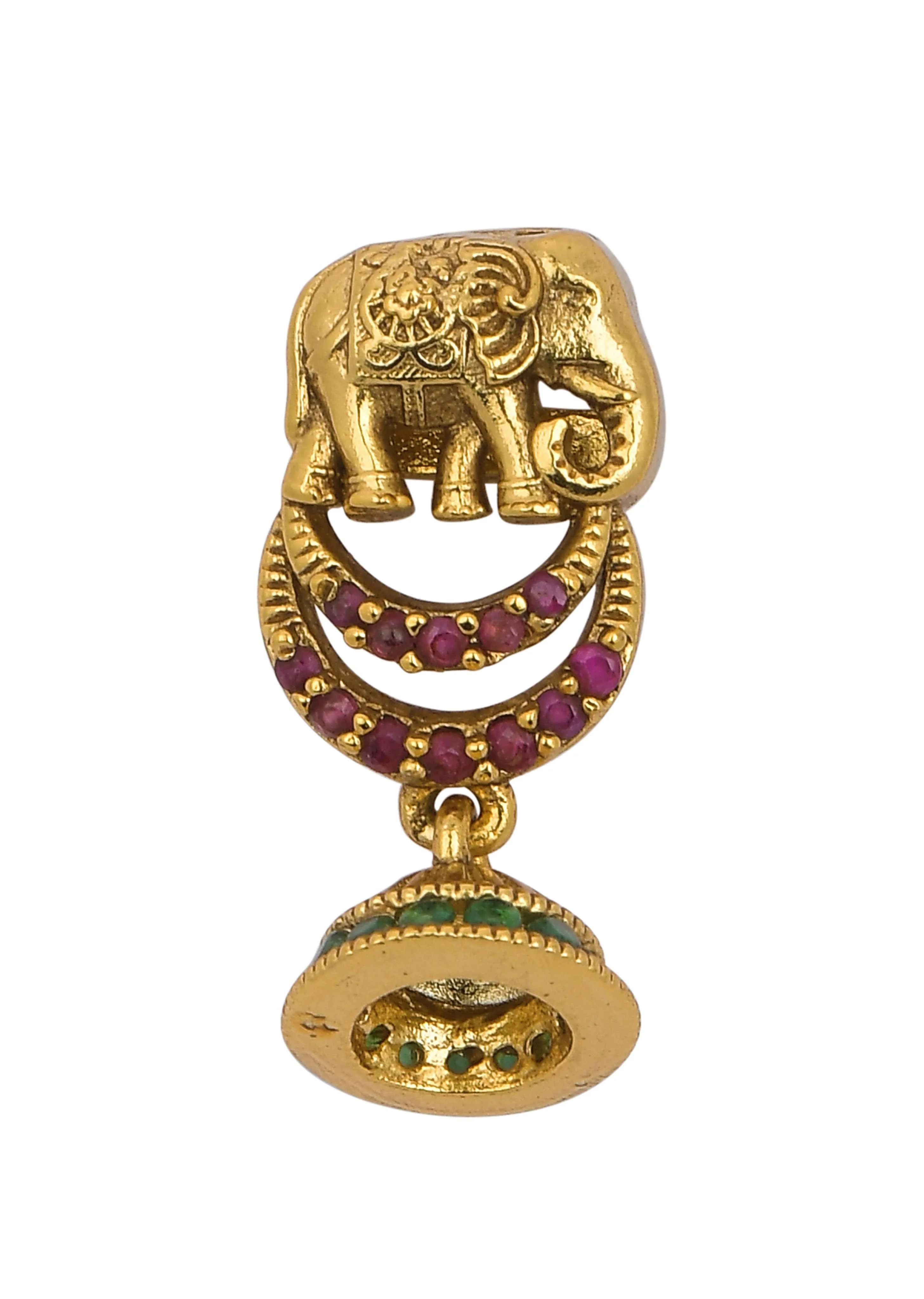 Multicolor Temple Kundan Choker Set - Image 2