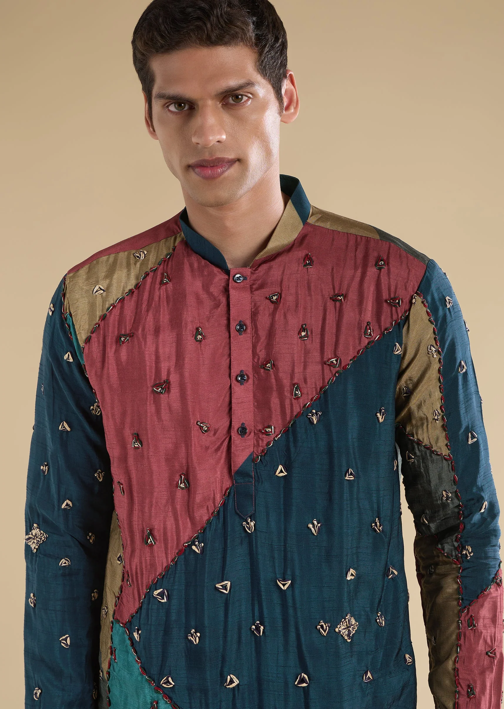 Multicolour Embellished Kurta Set - Image 2